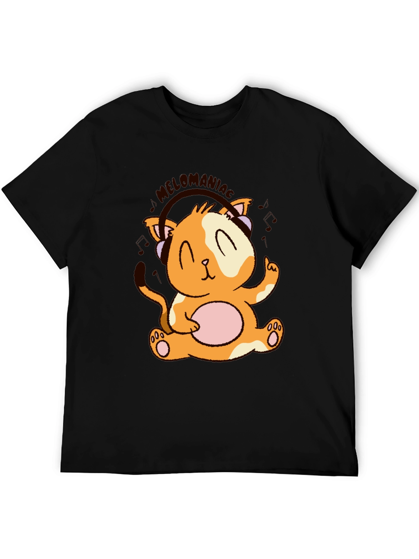 Melomania Cat T-Shirt - Cute Animal Design Tee