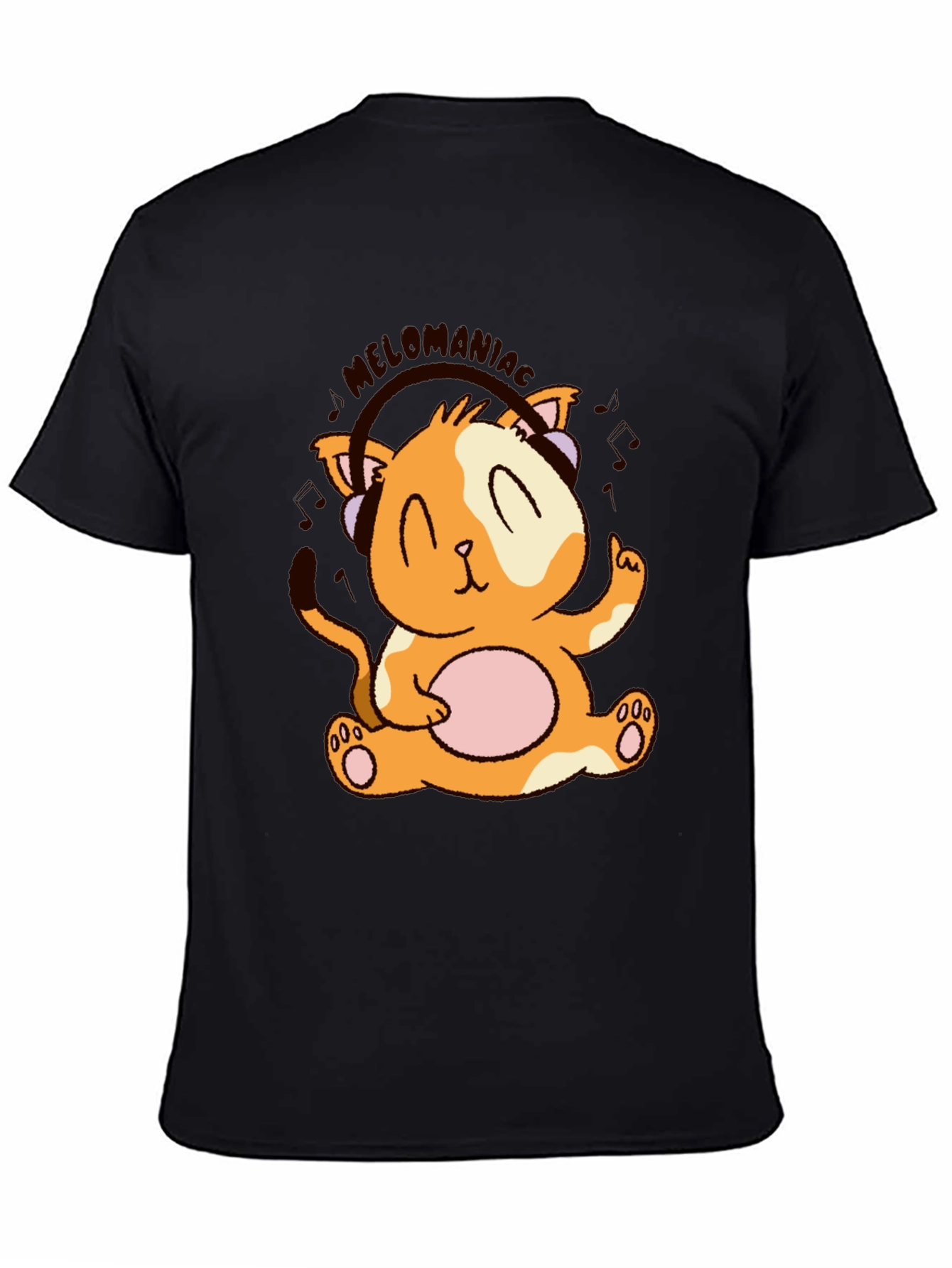 Melomania Cat T-Shirt - Cute Animal Design Tee