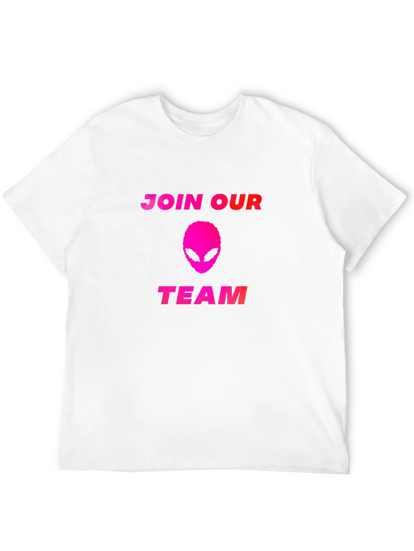 Join Our Team Alien T-Shirt - Black Cotton Blend