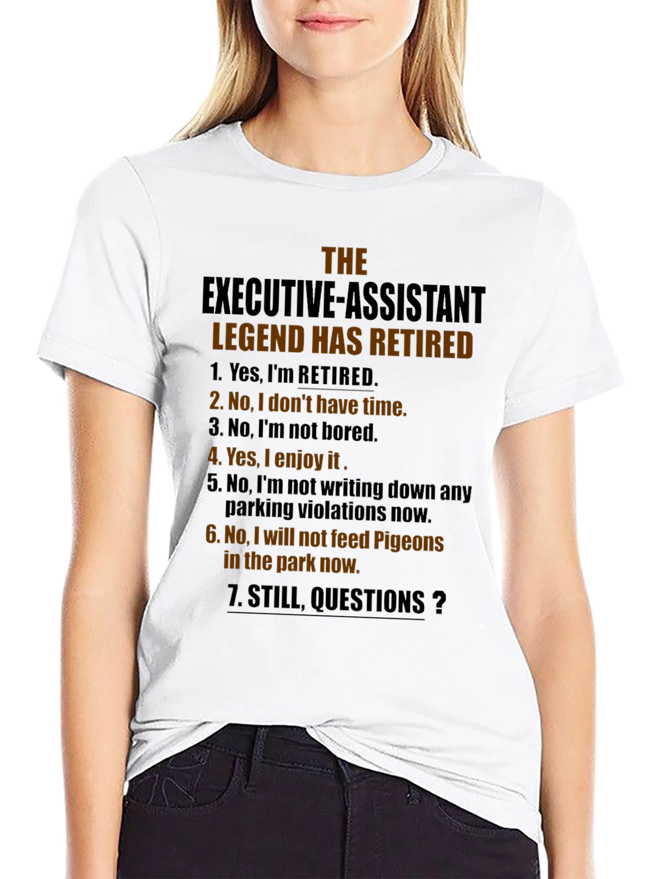 Retired Executive Assistant Legend Graphic Tee