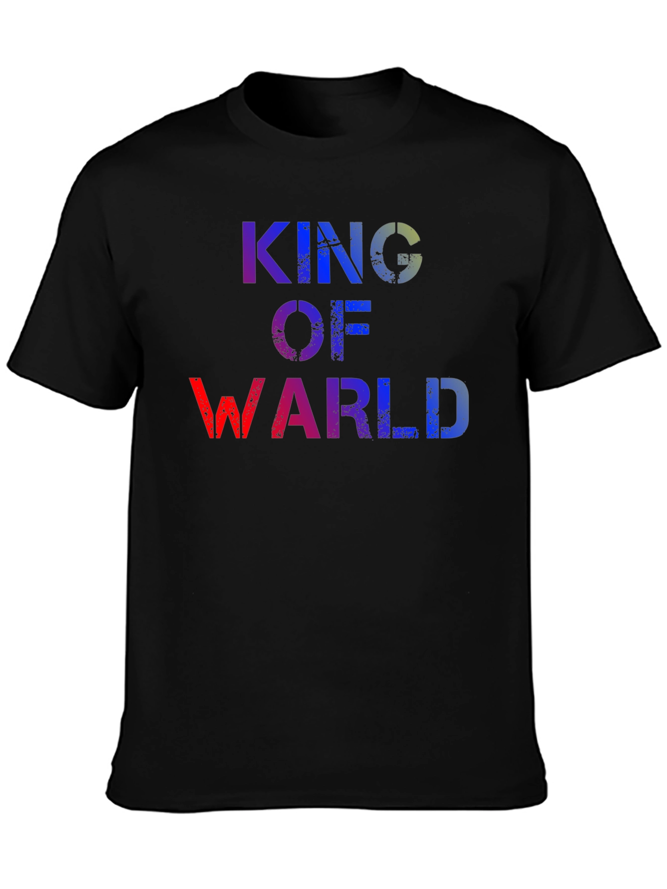 King of Warl T-Shirt - Distressed Graphic Tee