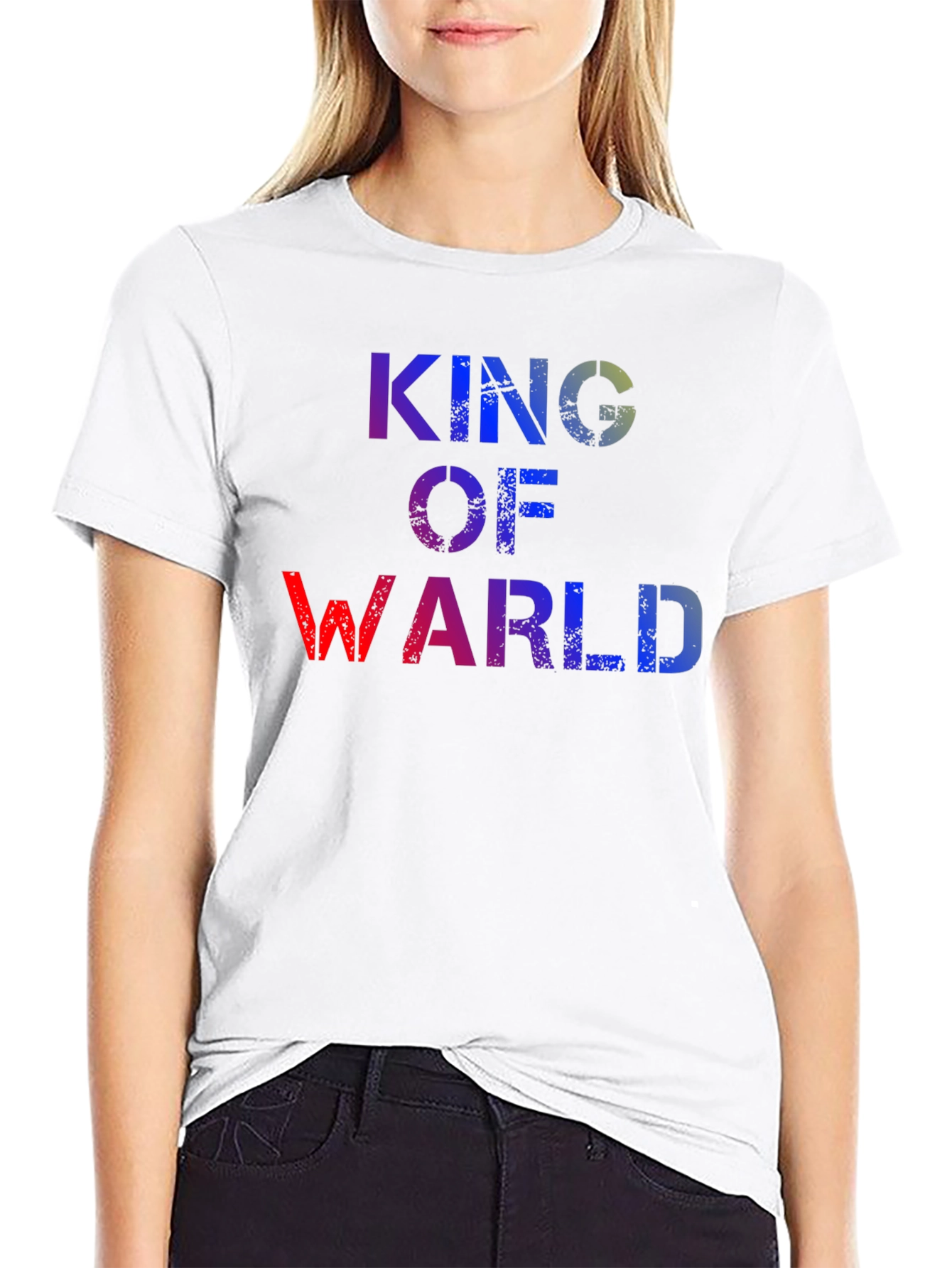 King of Warl T-Shirt - Distressed Graphic Tee