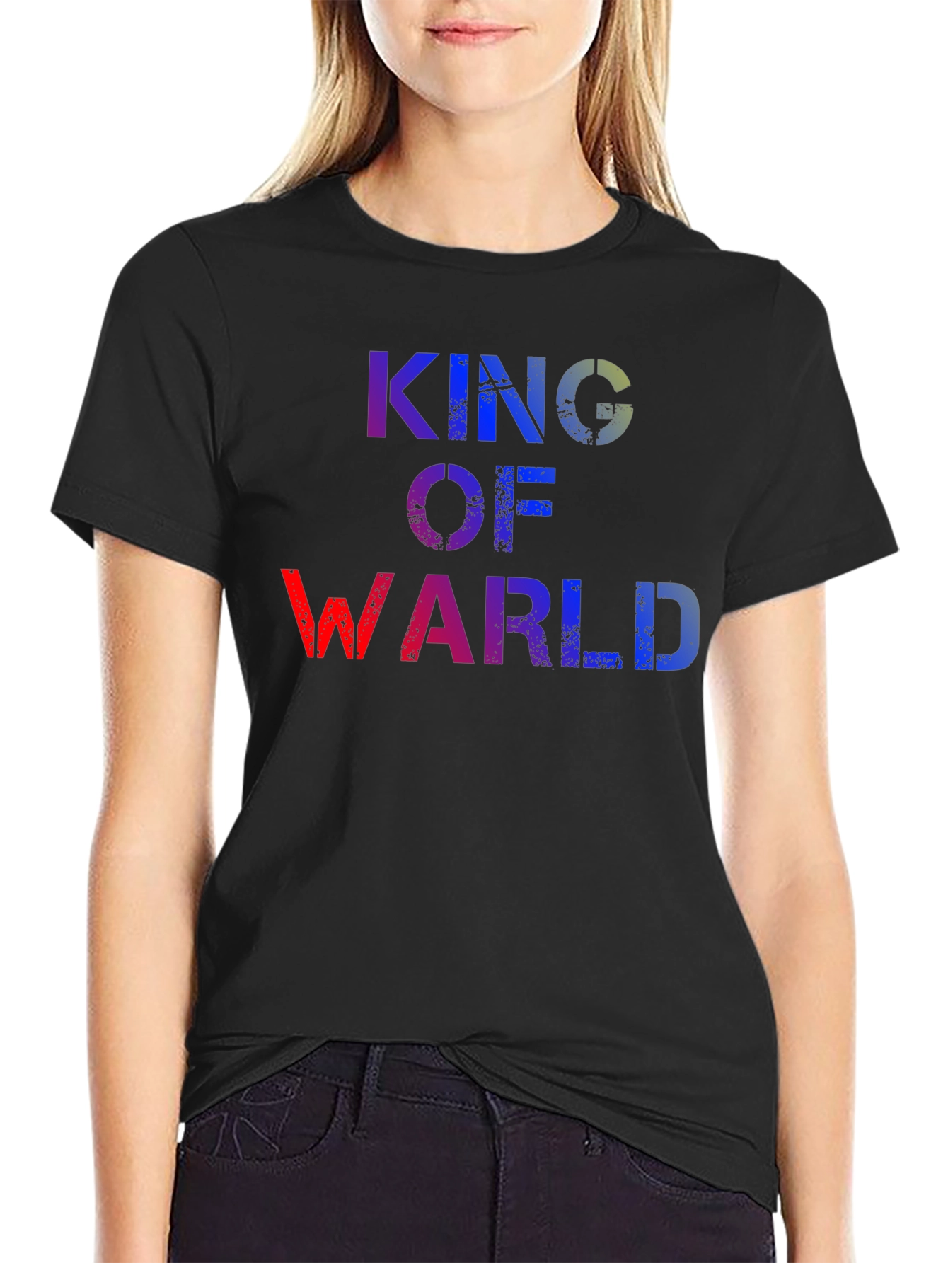 King of Warl T-Shirt - Distressed Graphic Tee
