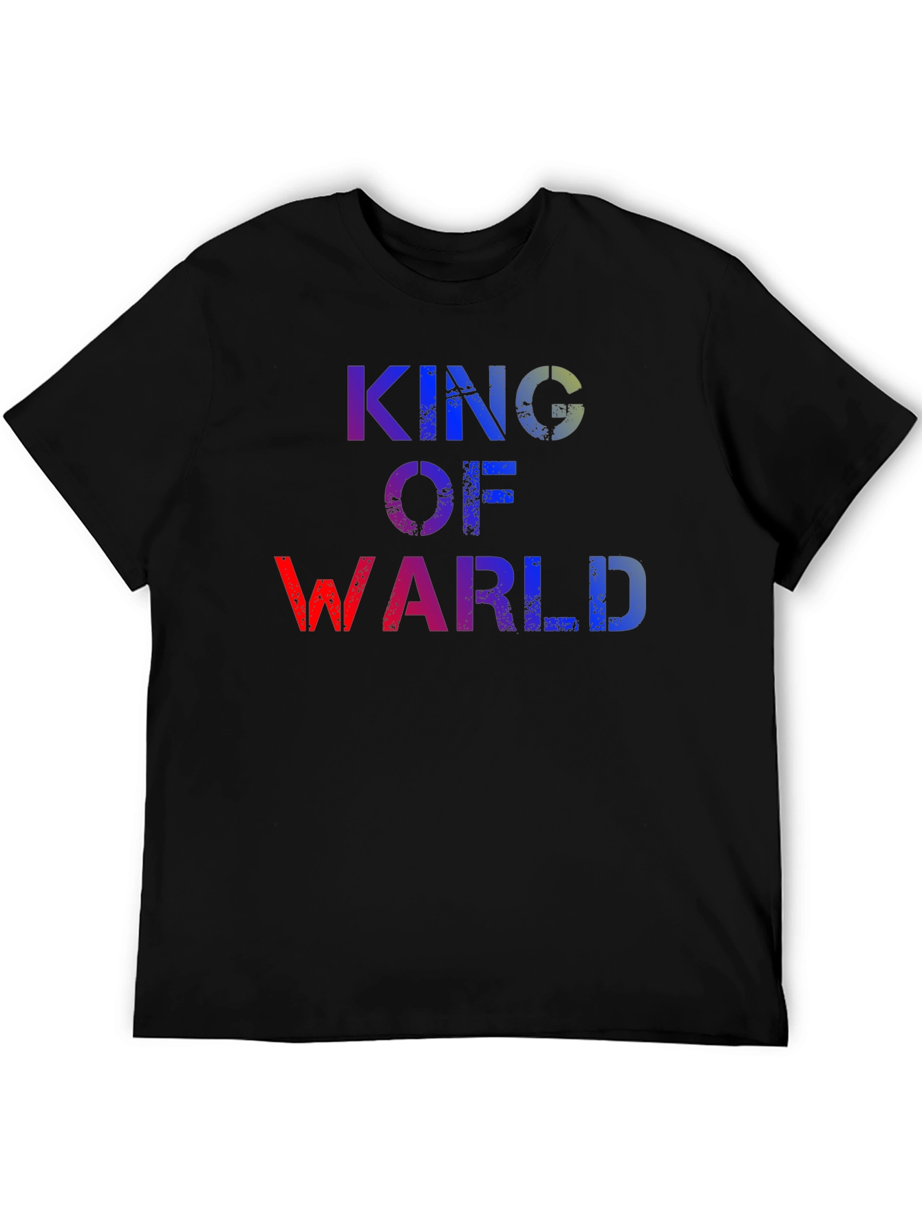 King of Warl T-Shirt - Distressed Graphic Tee