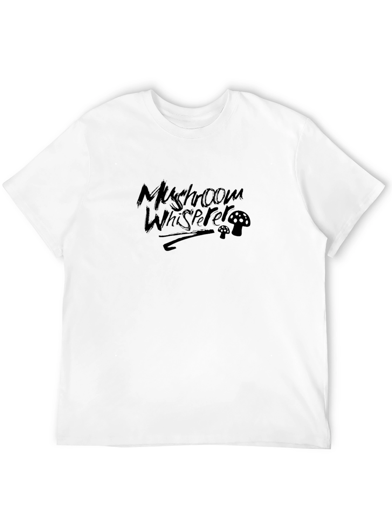 Mushroom Whisperer Black T-Shirt - Nature Lover Tee