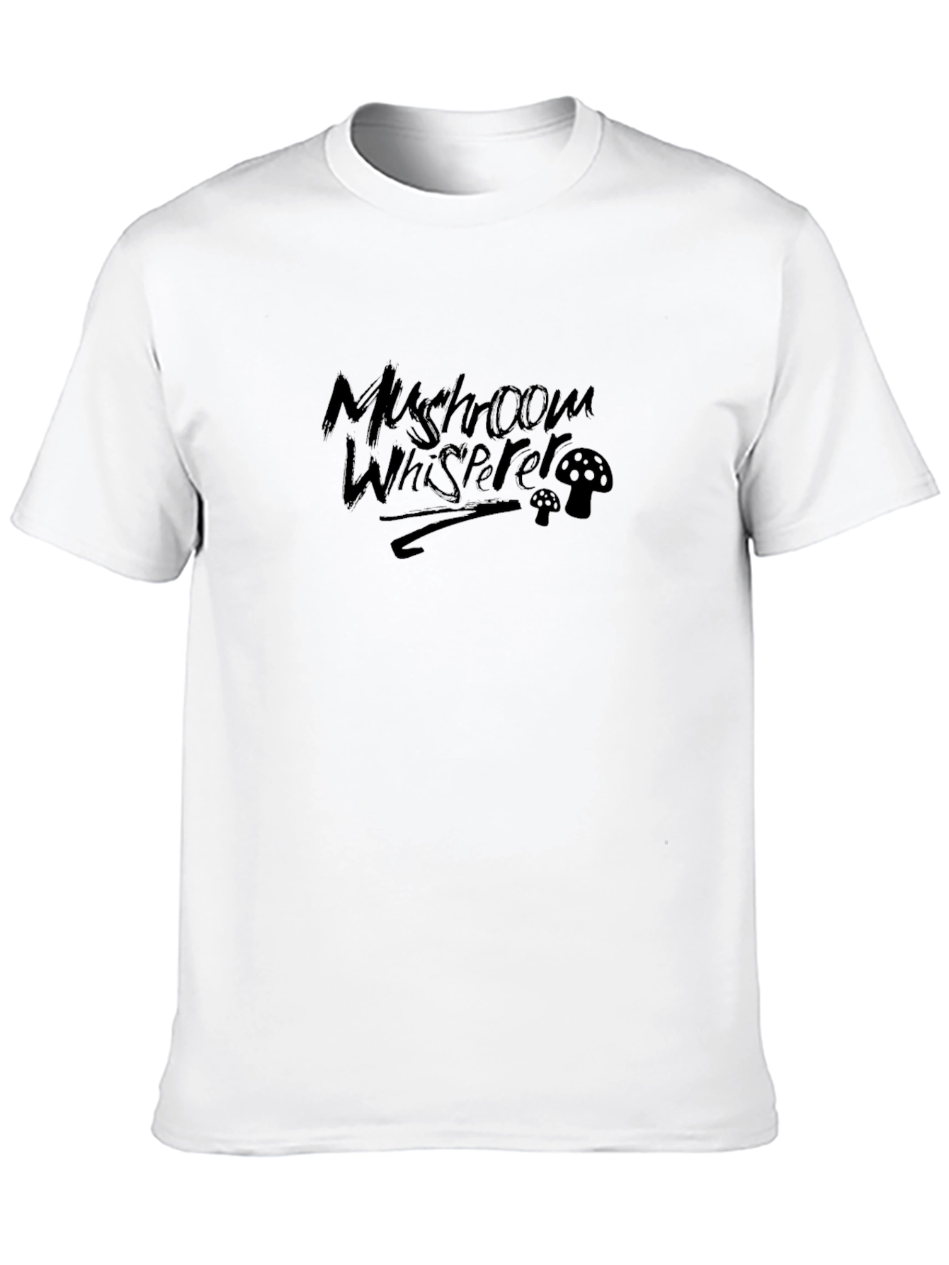 Mushroom Whisperer Black T-Shirt - Nature Lover Tee