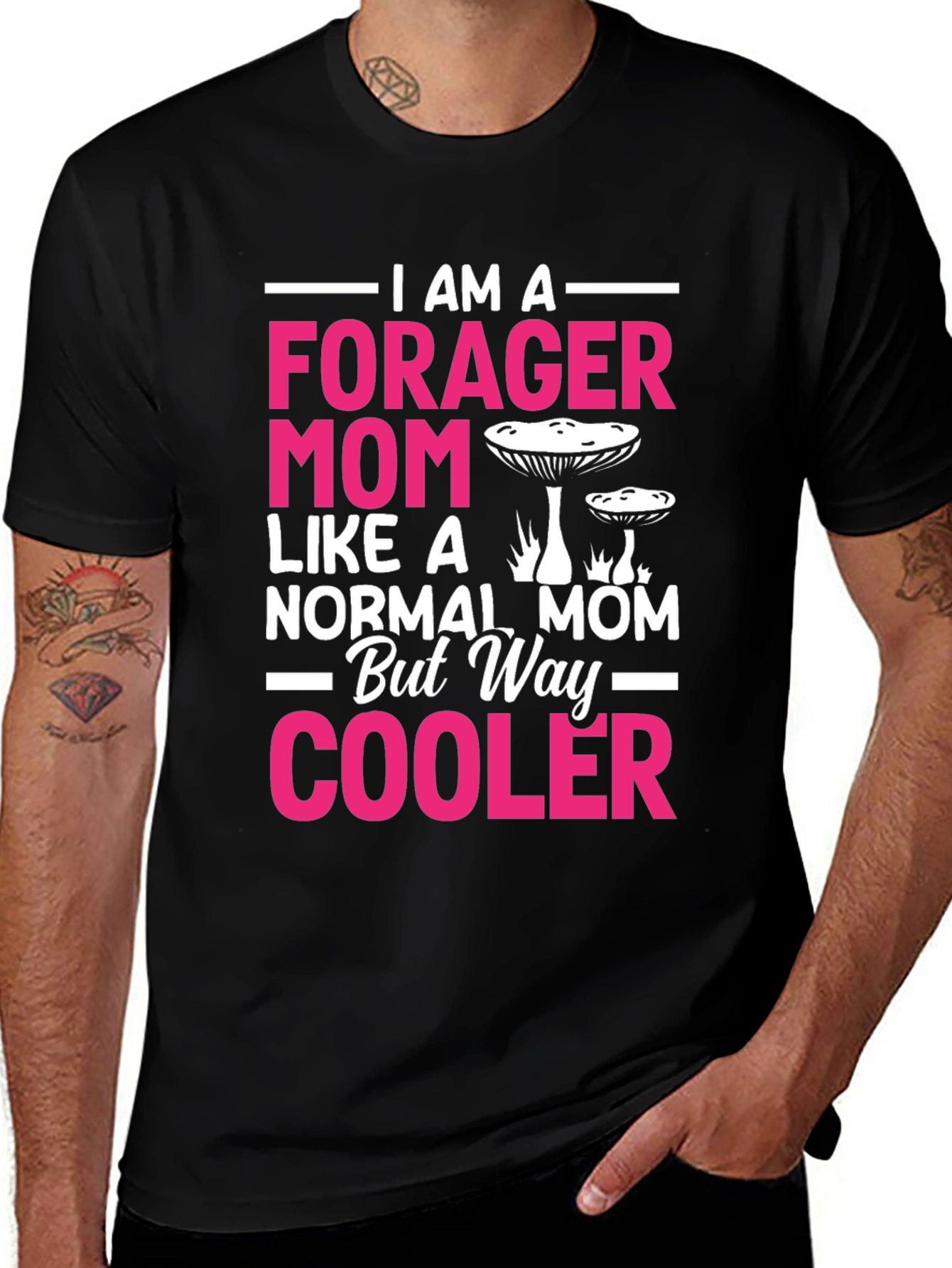 Forager Mom T-Shirt - Mushroom Graphic Tee
