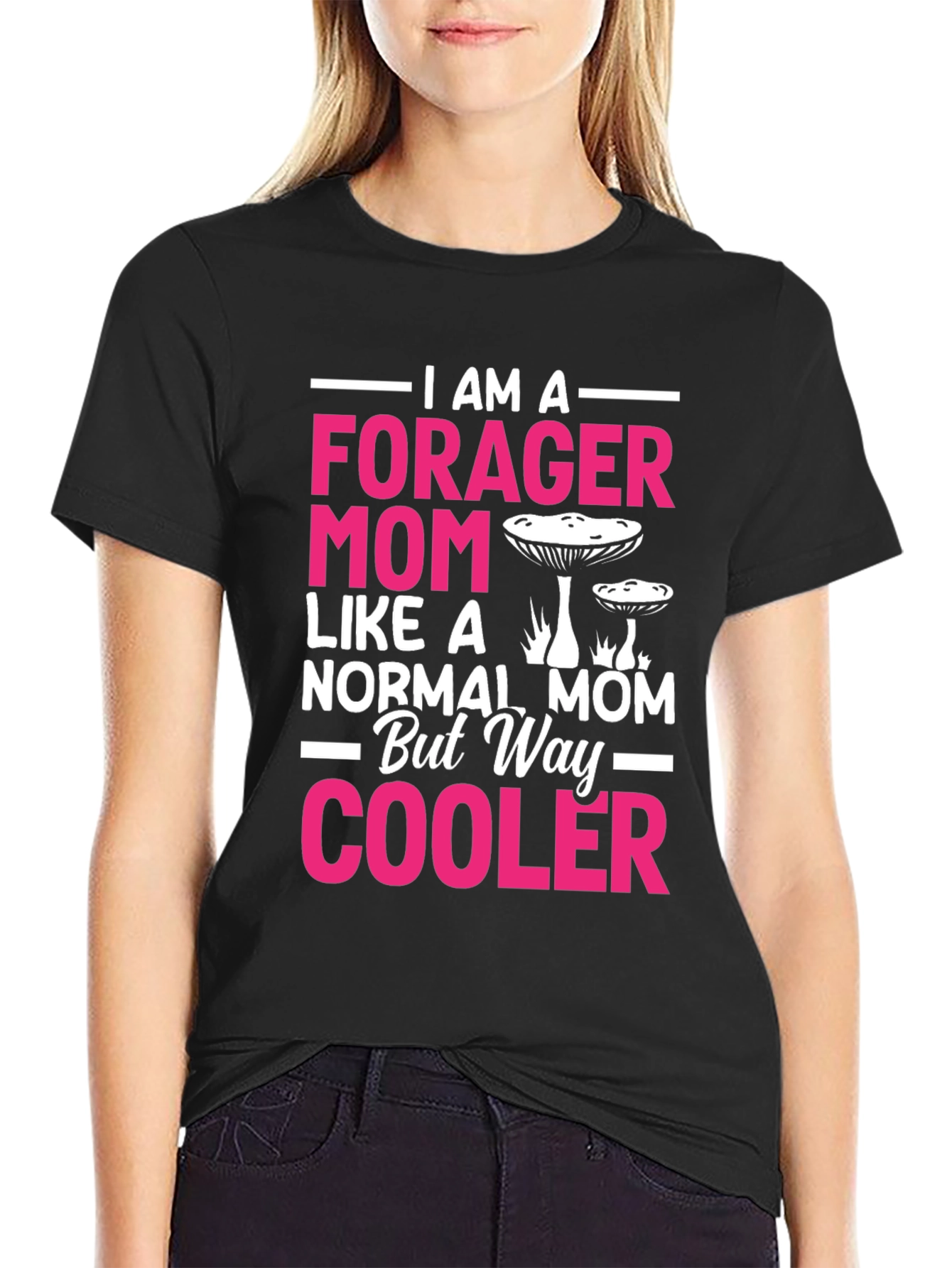 Forager Mom T-Shirt - Mushroom Graphic Tee