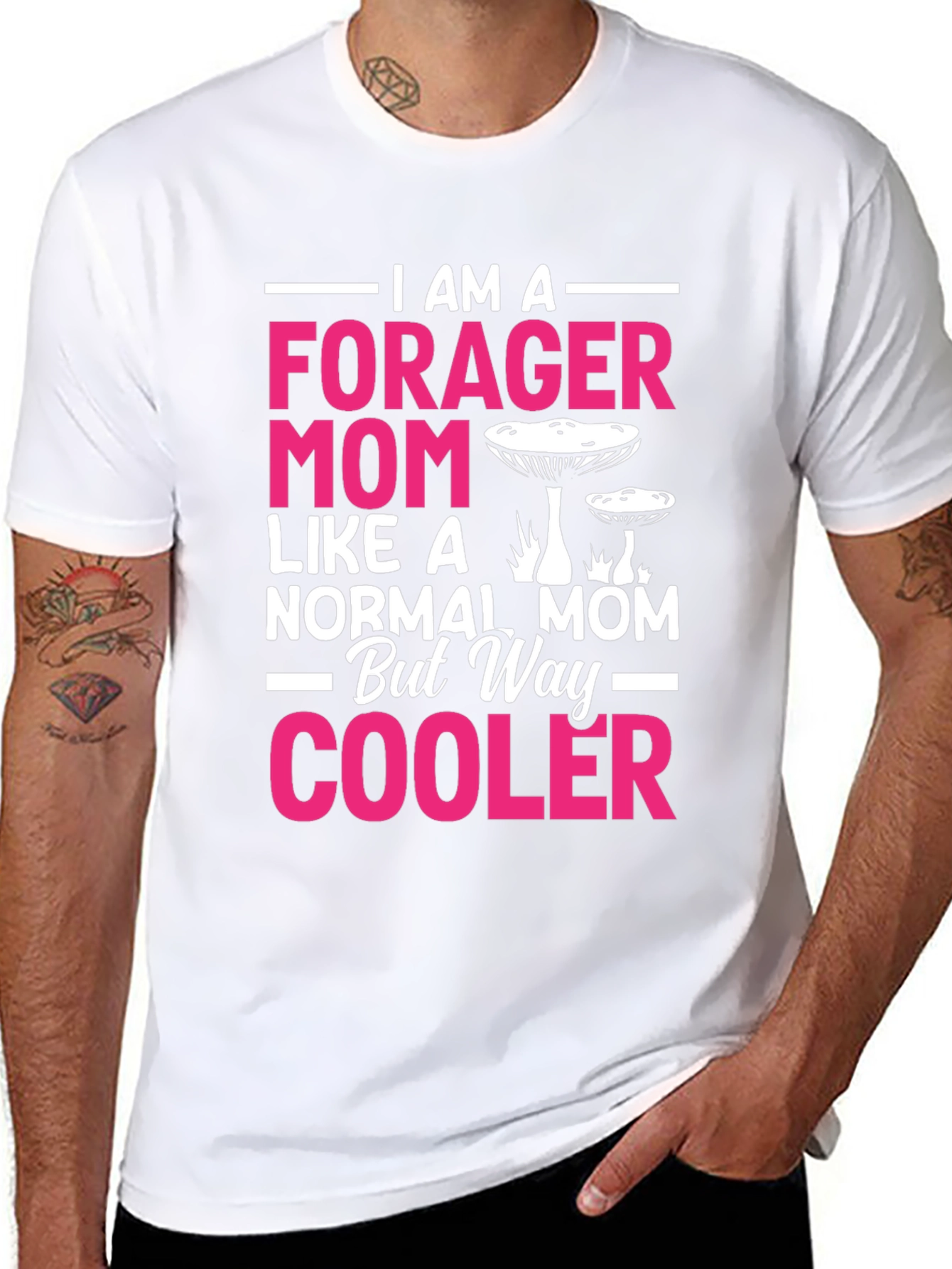 Forager Mom T-Shirt - Mushroom Graphic Tee