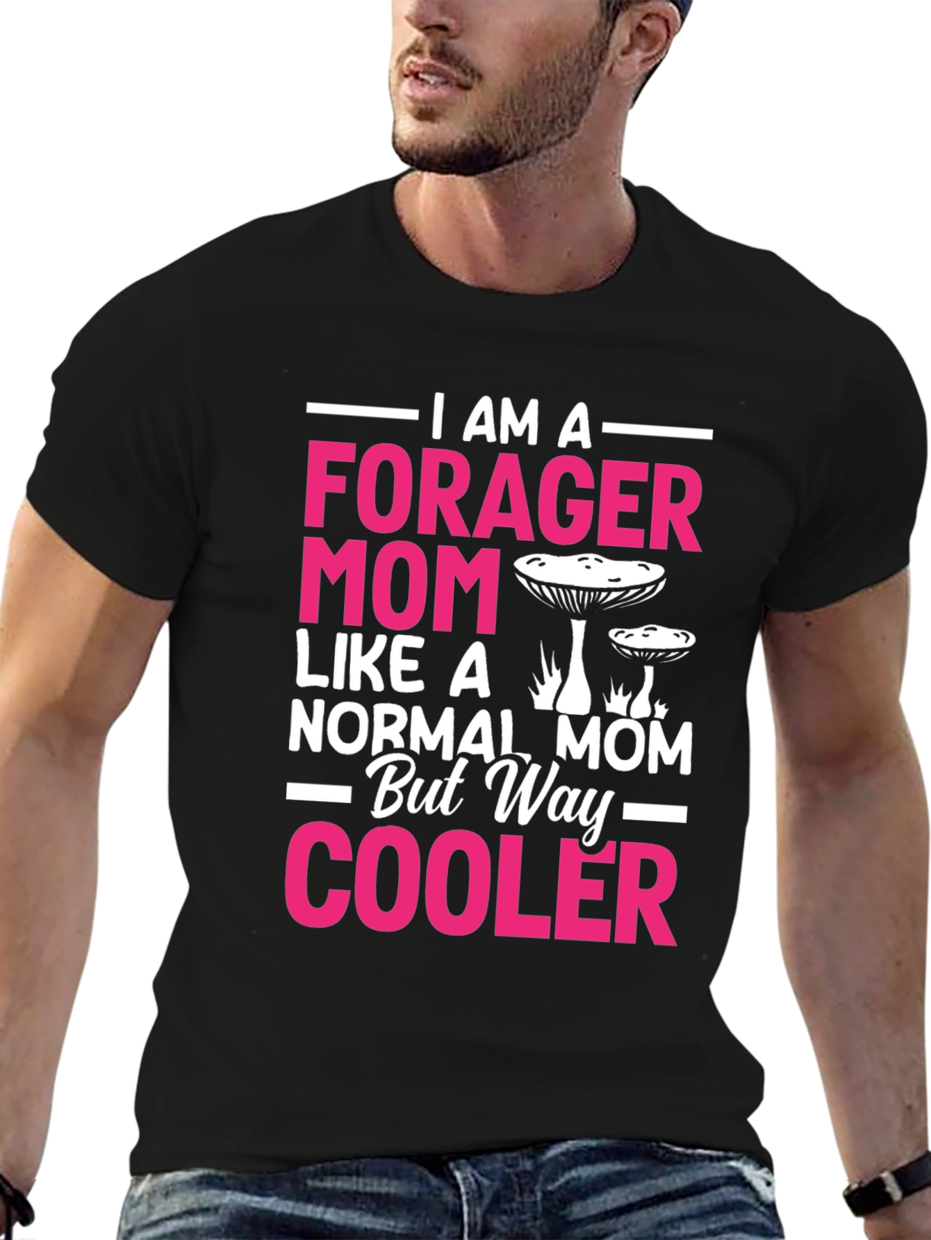 Forager Mom T-Shirt - Mushroom Graphic Tee