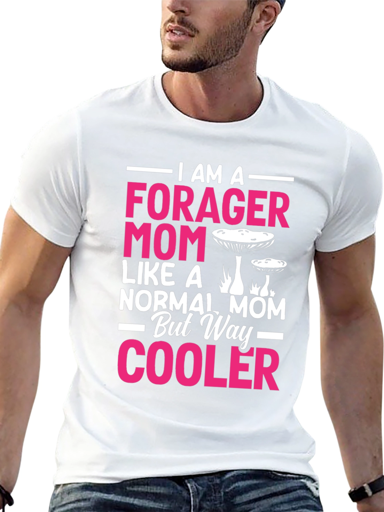 Forager Mom T-Shirt - Mushroom Graphic Tee