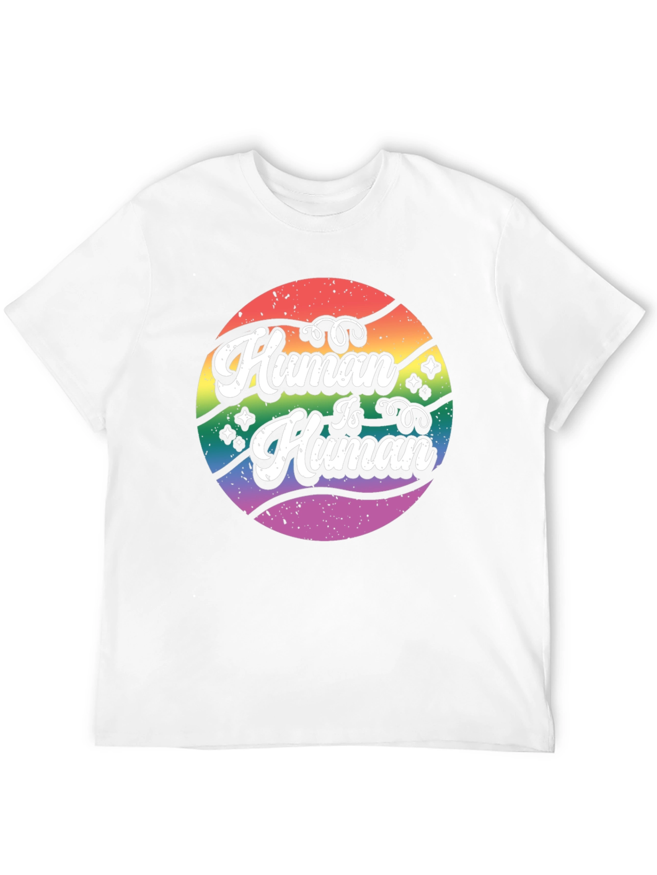 Human Is Human Graphic Tee - LGBTQ+ Pride