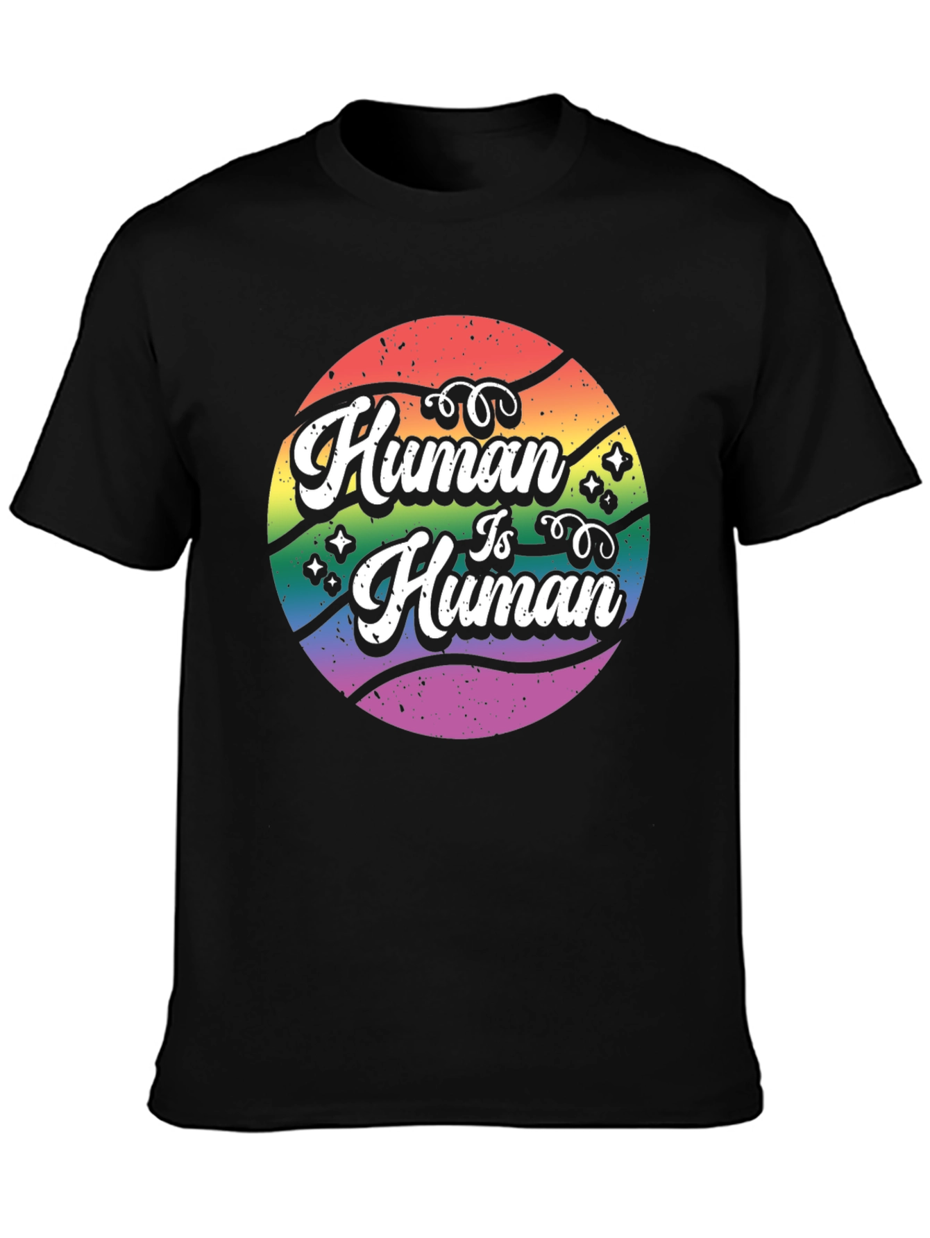 Human Is Human Graphic Tee - LGBTQ+ Pride