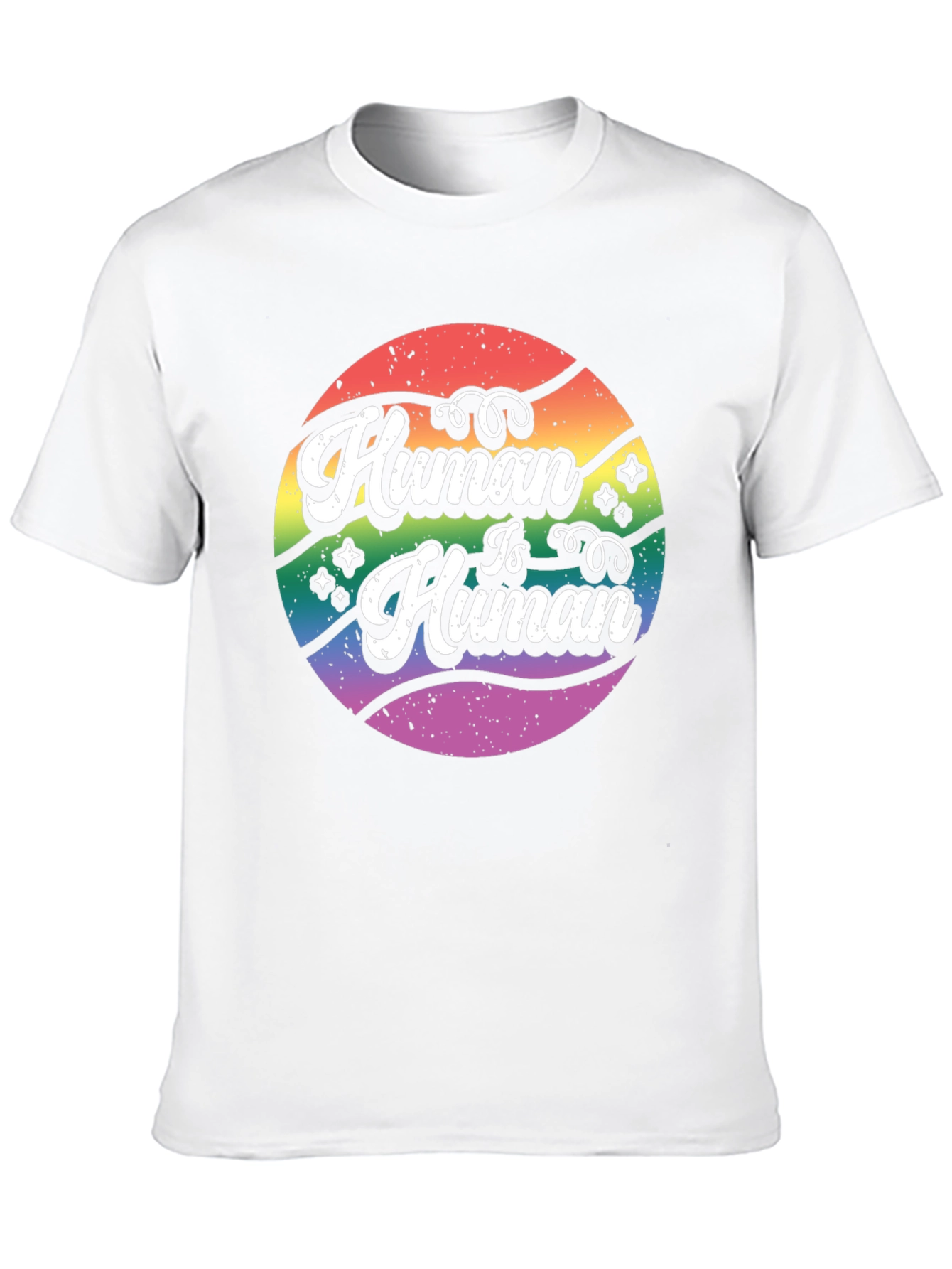Human Is Human Graphic Tee - LGBTQ+ Pride