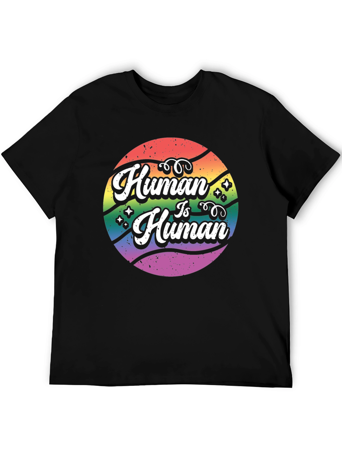 Human Is Human Graphic Tee - LGBTQ+ Pride