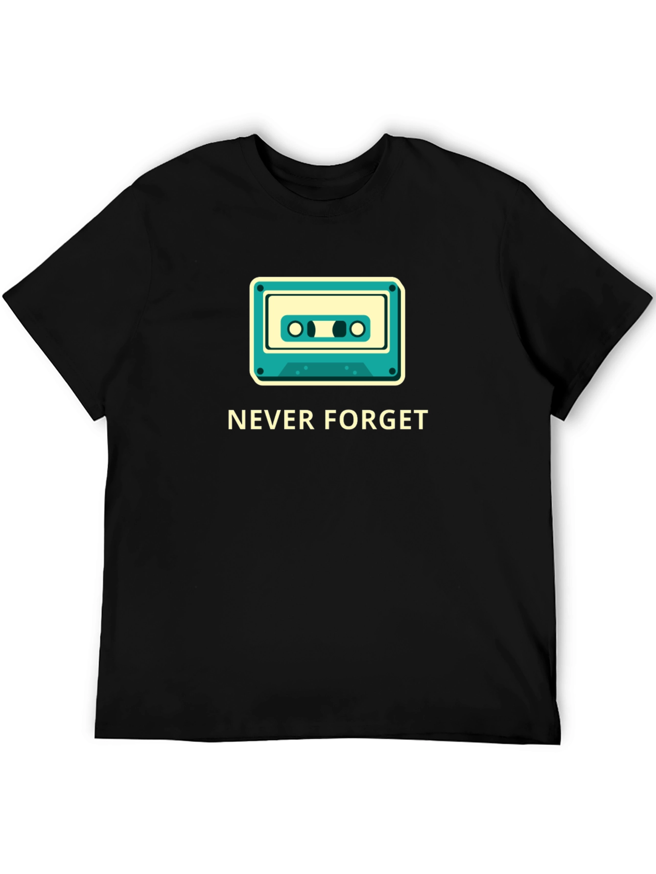 Retro Cassette Never Forget Graphic Tee