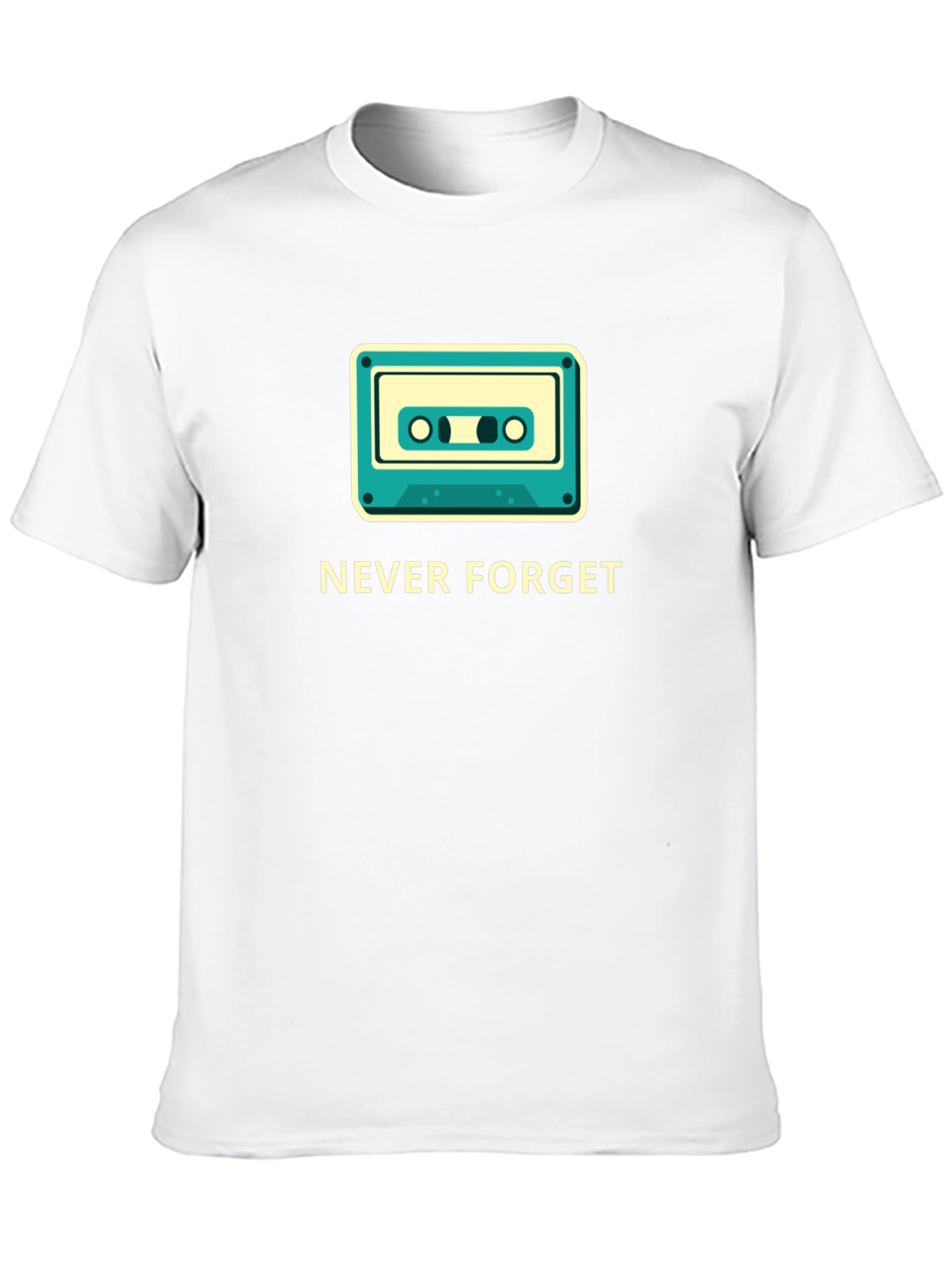 Retro Cassette Never Forget Graphic Tee