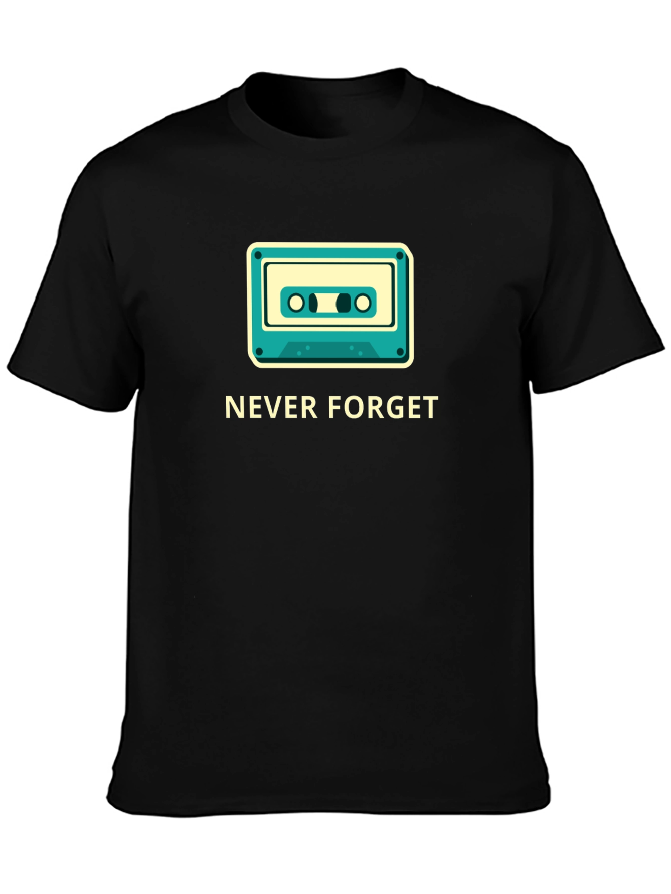 Retro Cassette Never Forget Graphic Tee