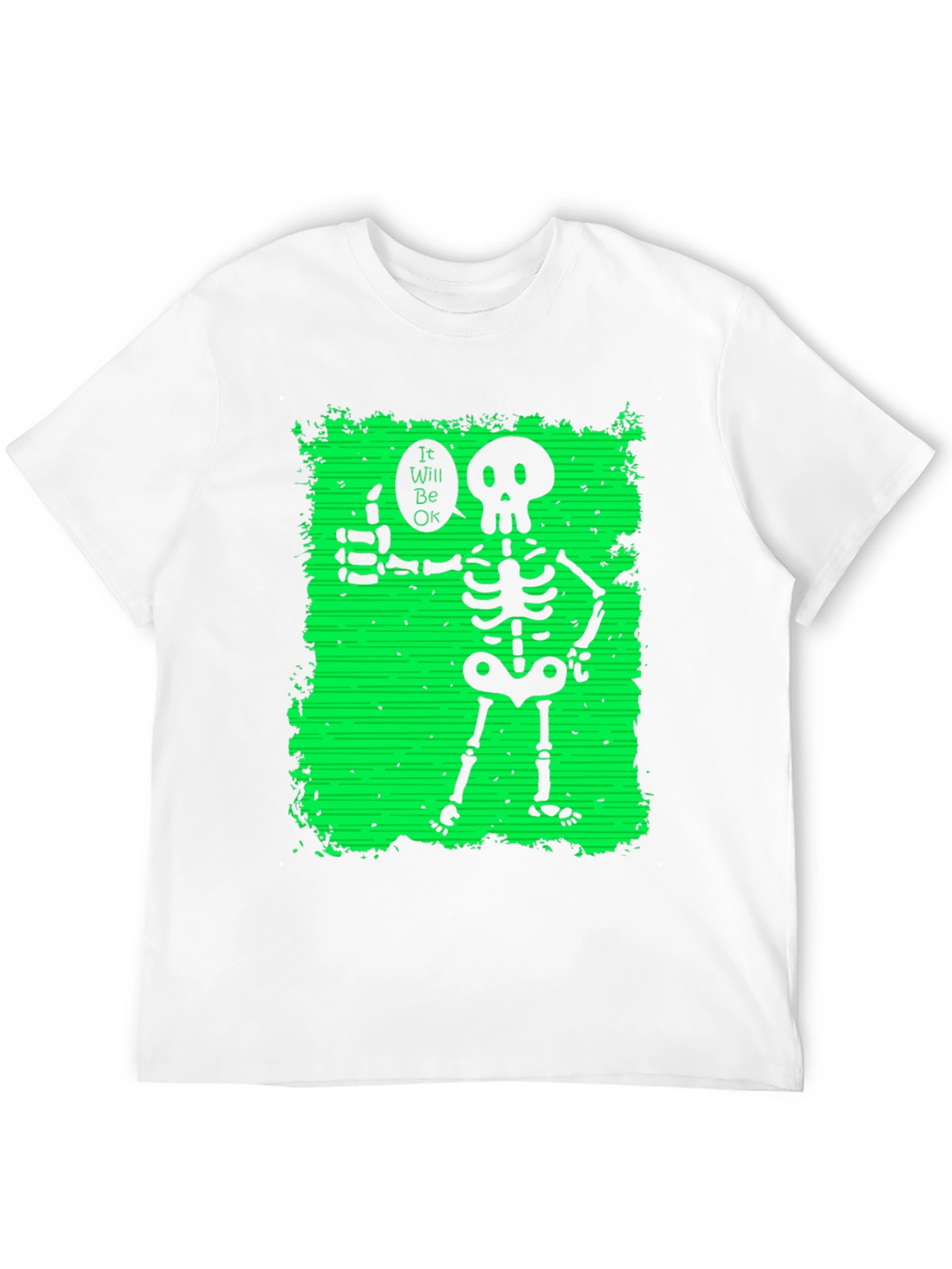Skeleton Thumbs Up Graphic T-Shirt