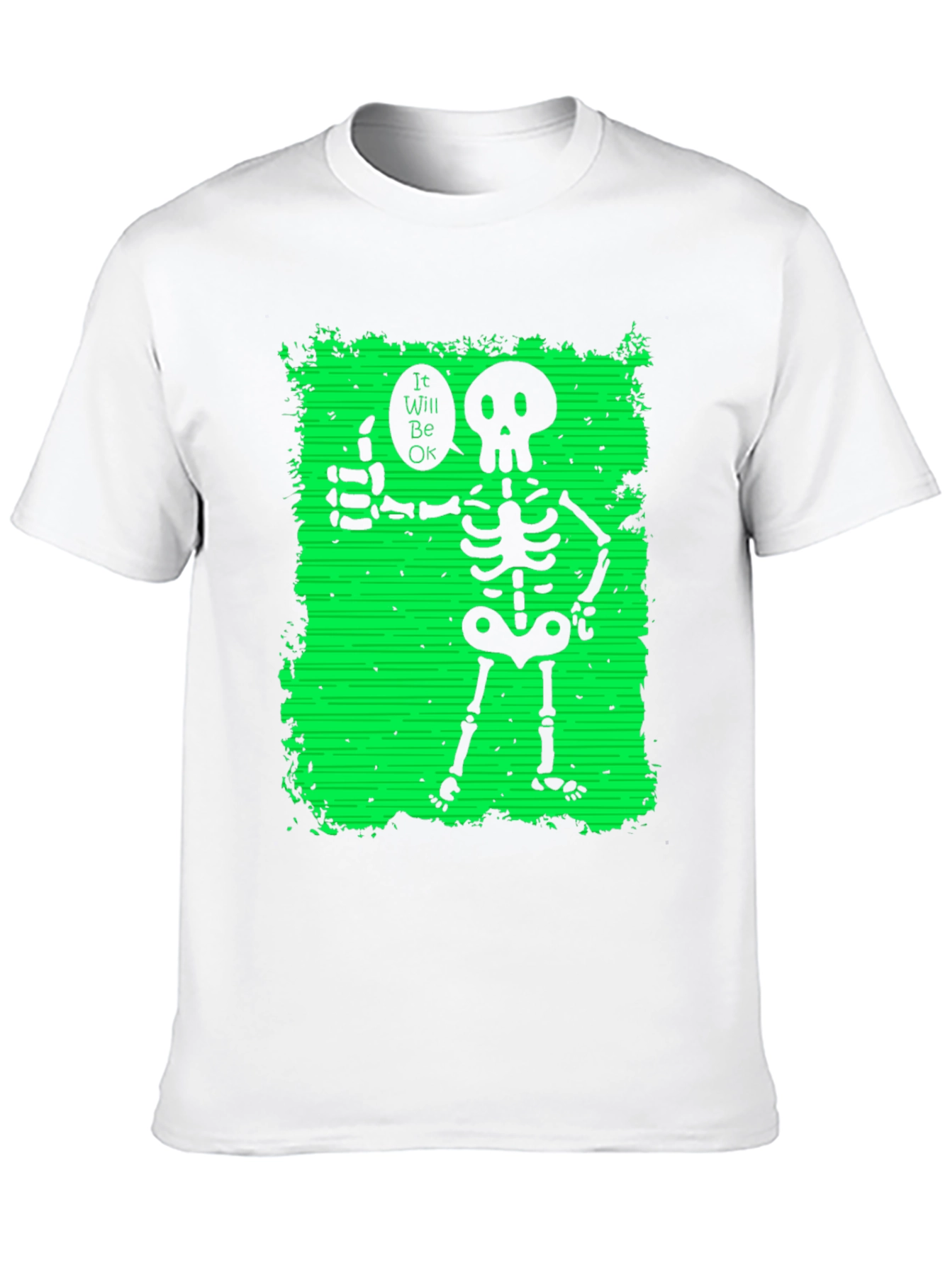 Skeleton Thumbs Up Graphic T-Shirt