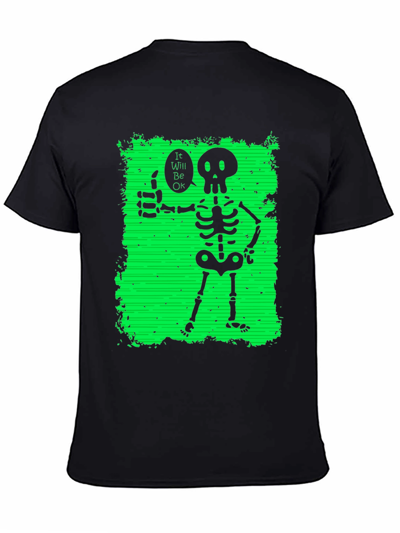 Skeleton Thumbs Up Graphic T-Shirt