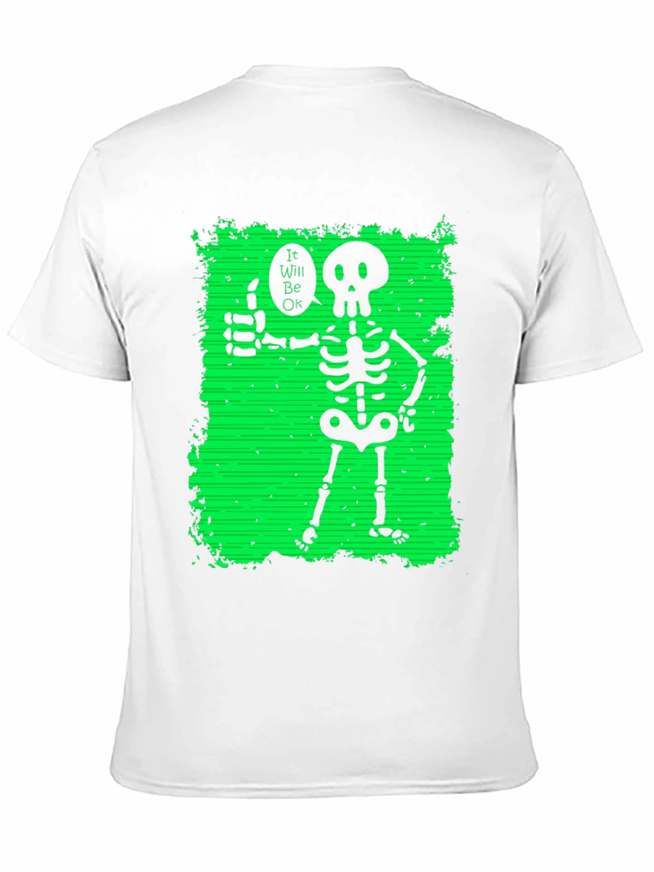 Skeleton Thumbs Up Graphic T-Shirt