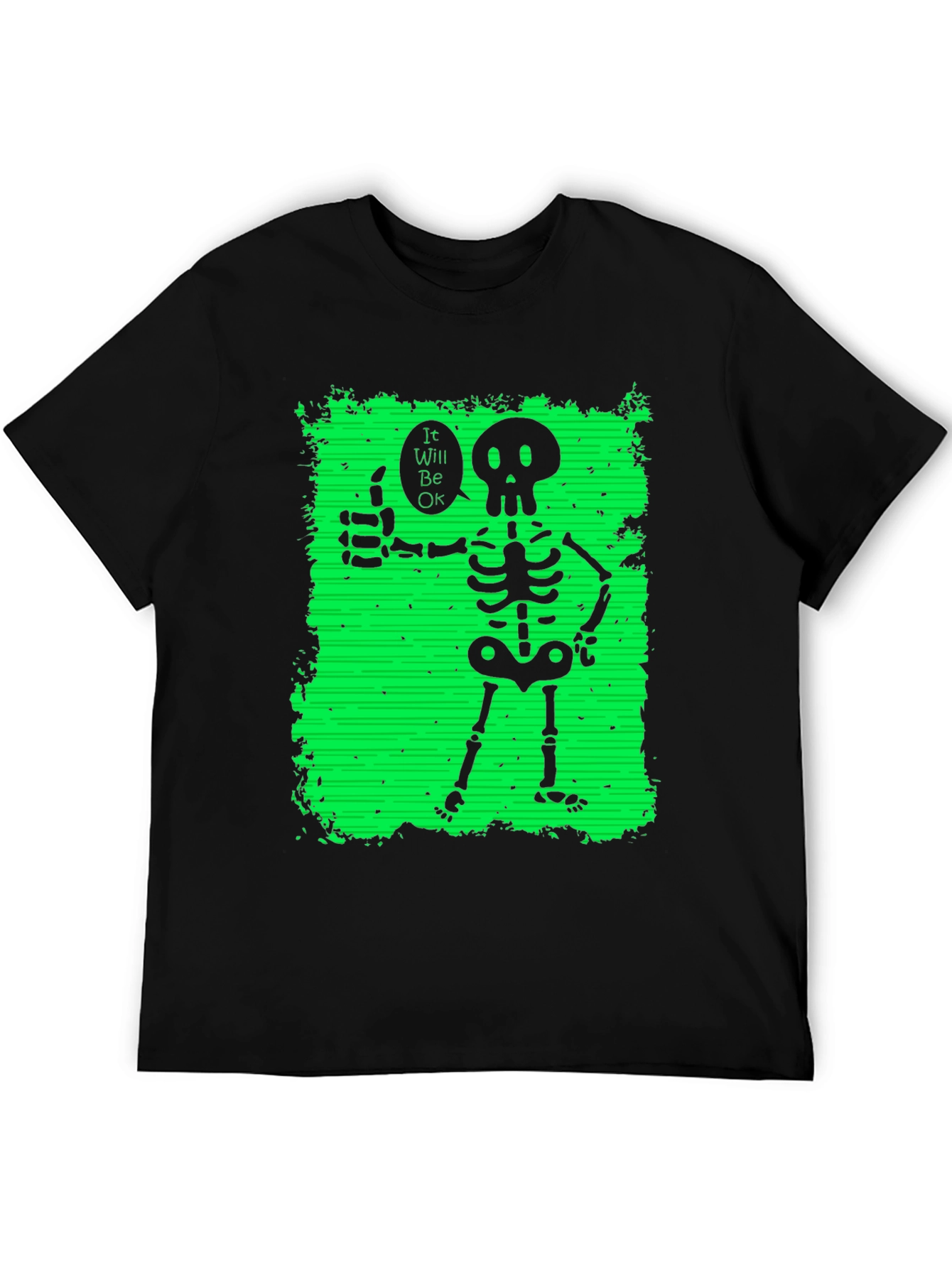 Skeleton Thumbs Up Graphic T-Shirt