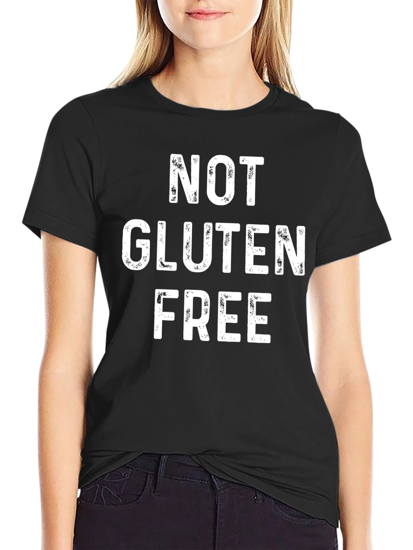 Not Gluten Free Graphic Tee - Black