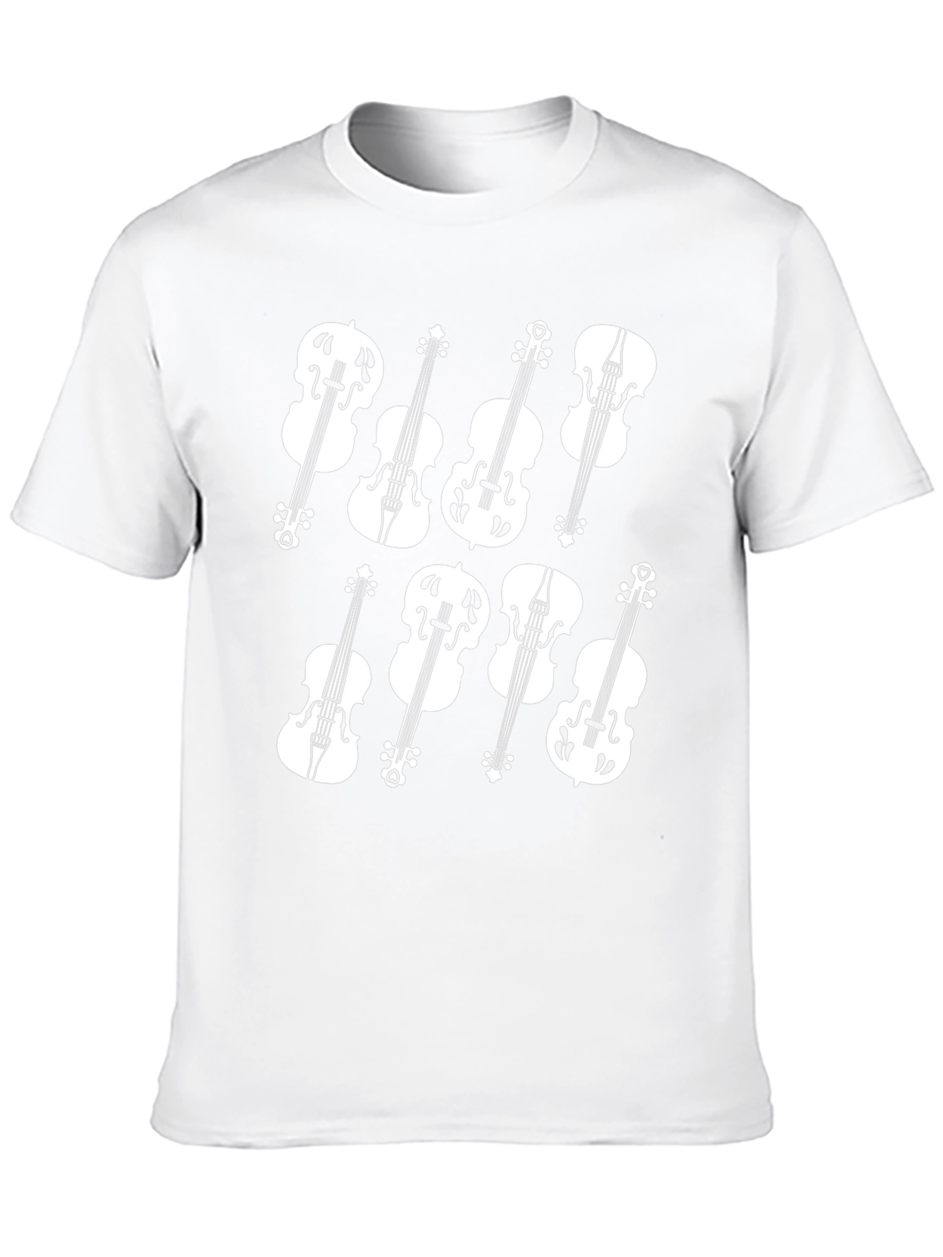 Musical Violin Graphic Tee - Classic Black T-Shirt