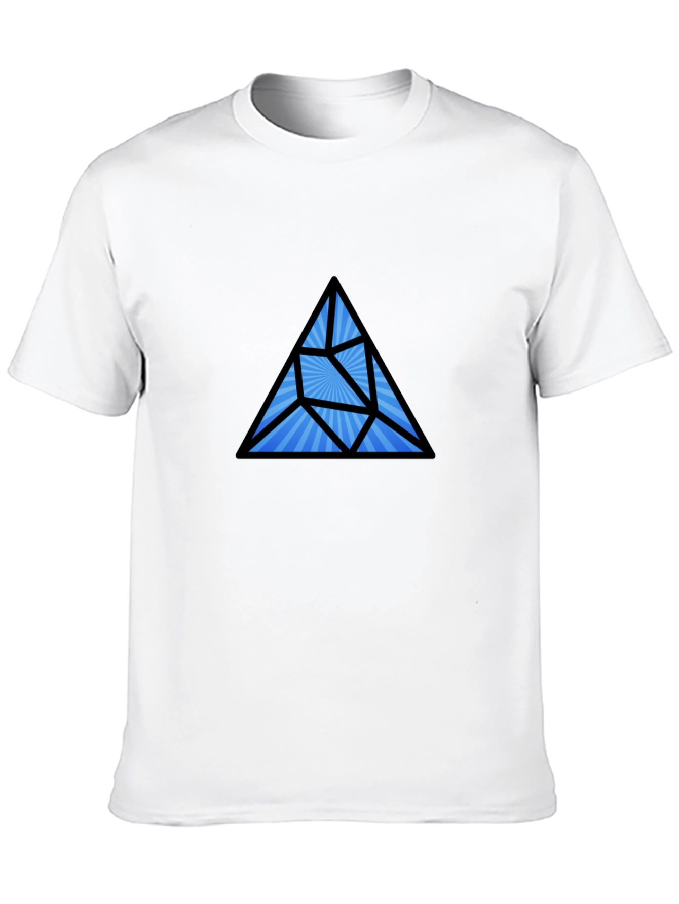 Geometric Prism Black T-Shirt