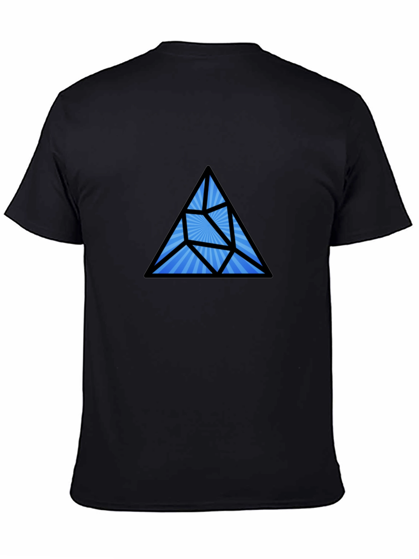 Geometric Prism Black T-Shirt