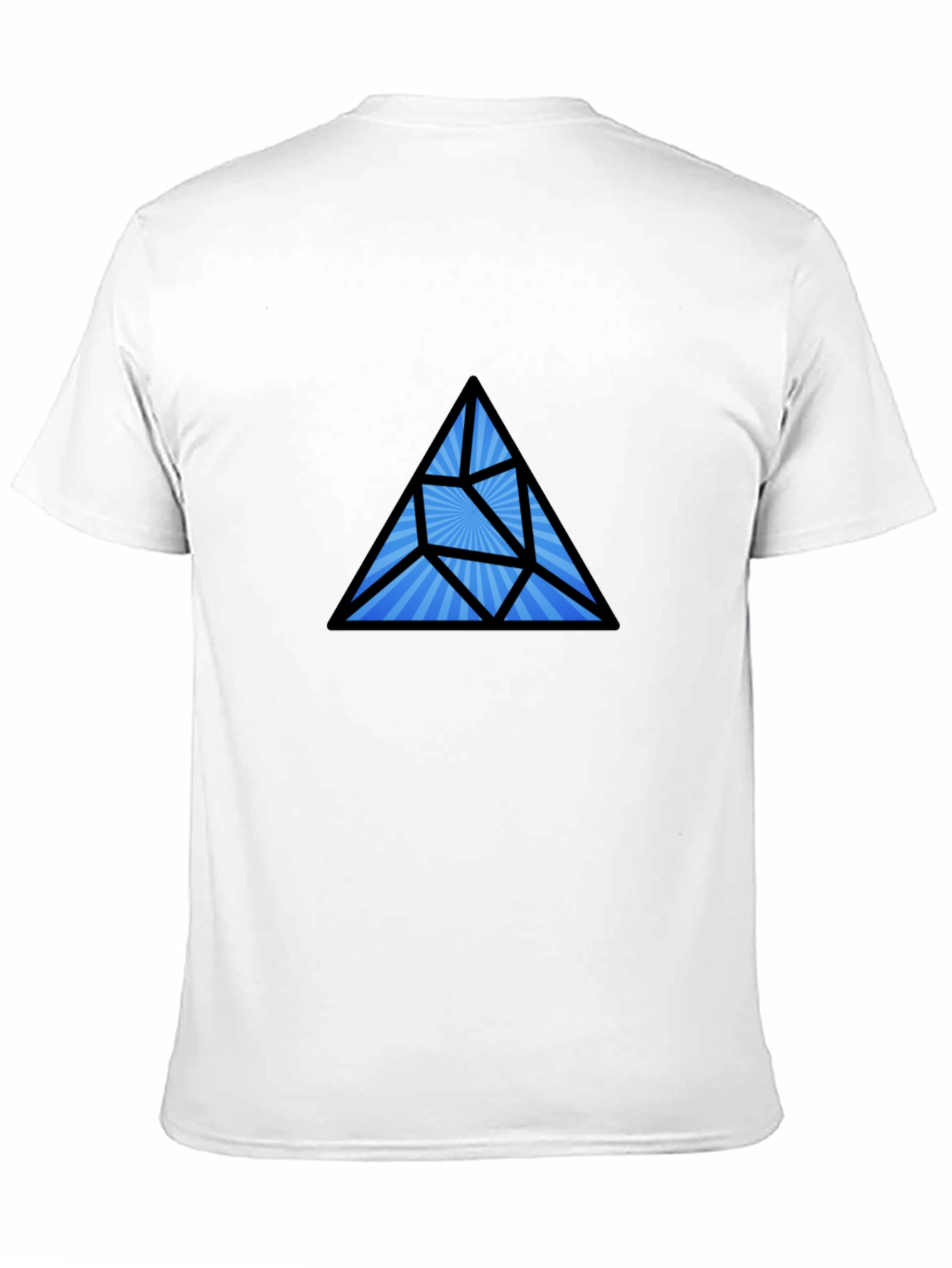 Geometric Prism Black T-Shirt