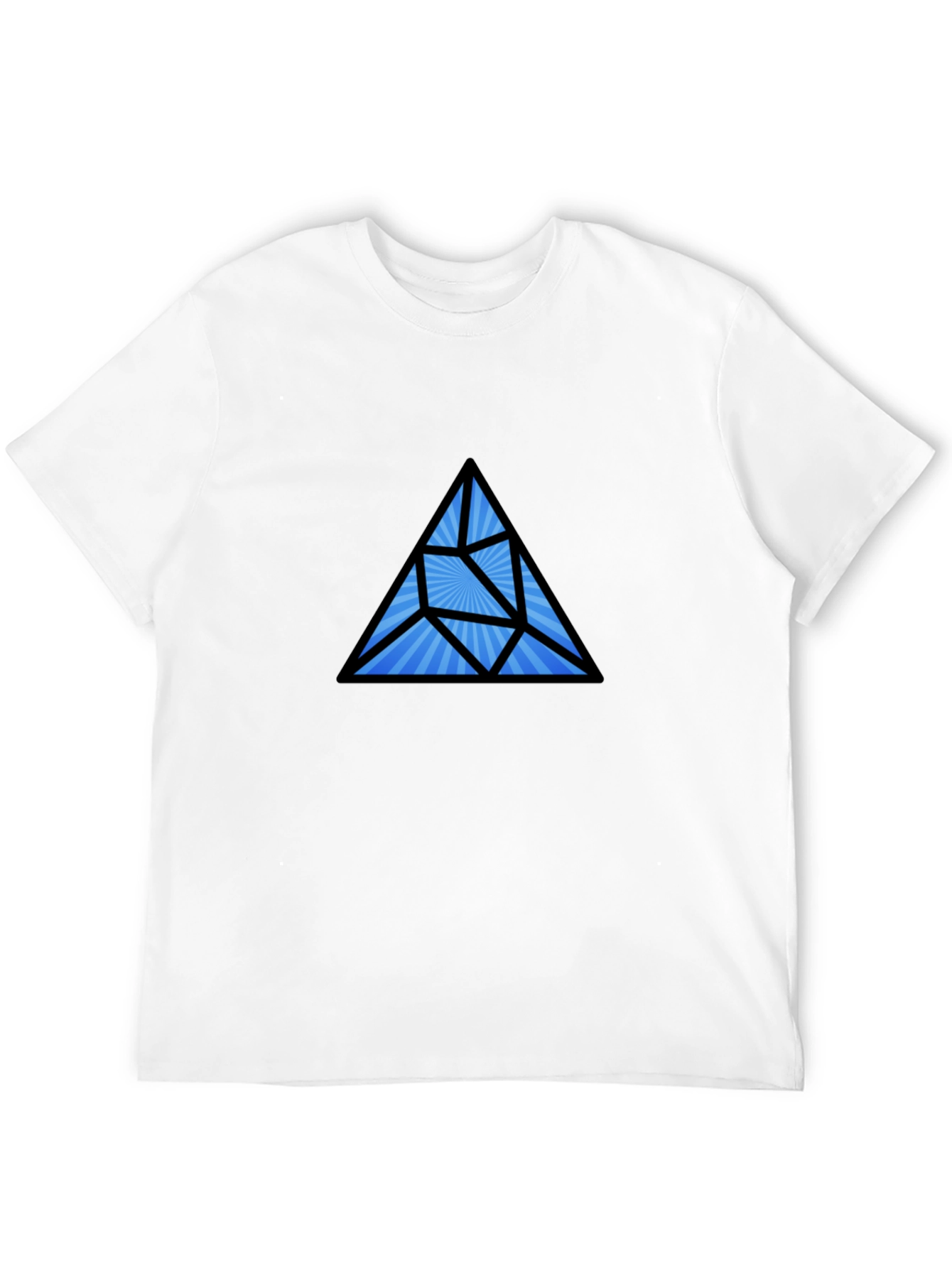 Geometric Prism Black T-Shirt