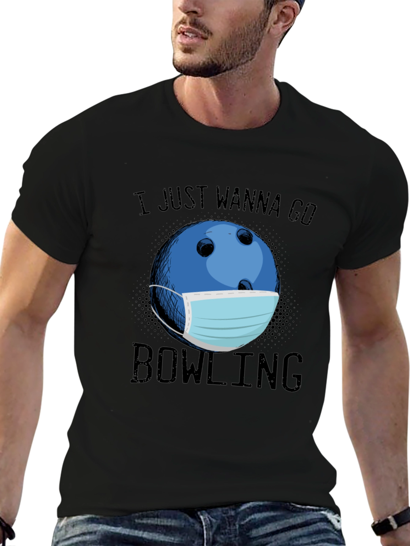 Bowling Mask Graphic Tee