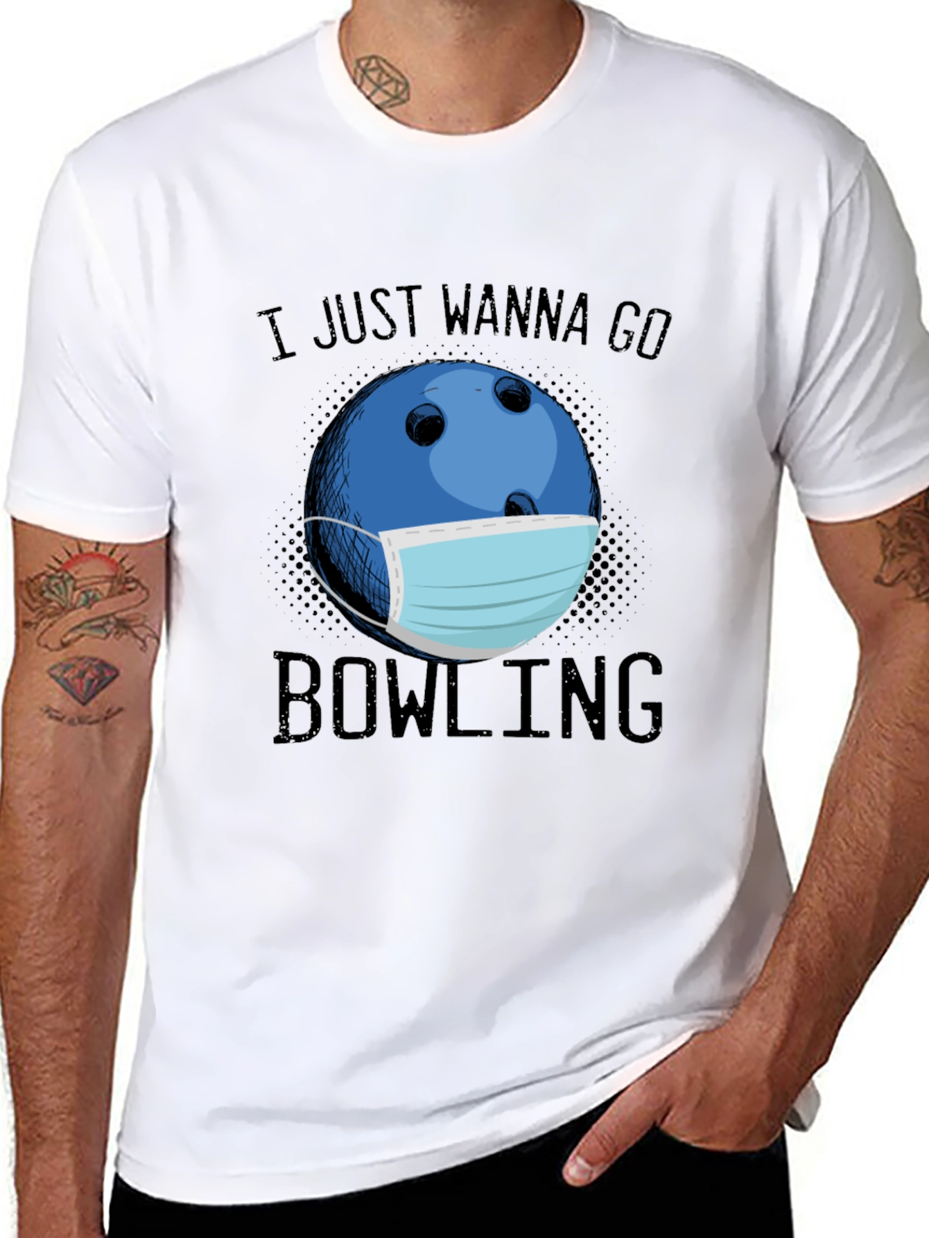 Bowling Mask Graphic Tee