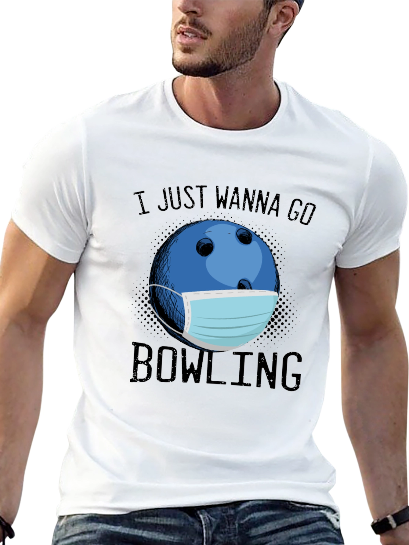 Bowling Mask Graphic Tee