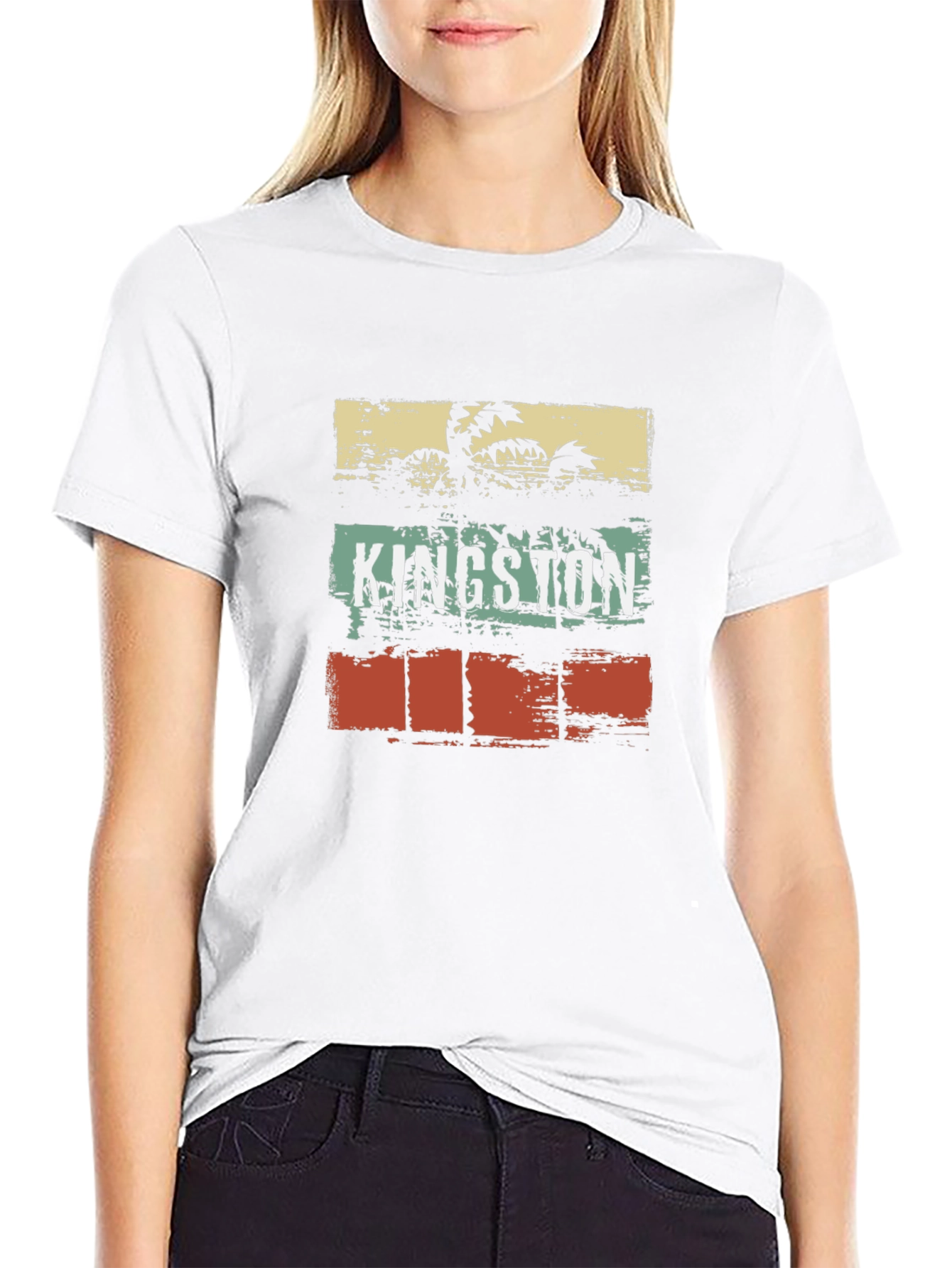 Kingston Retro Palm Tree T-Shirt
