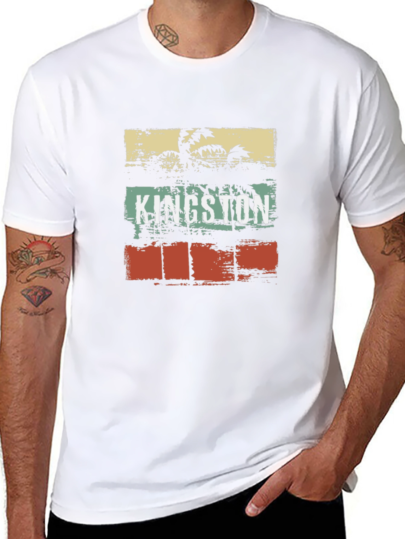 Kingston Retro Palm Tree T-Shirt