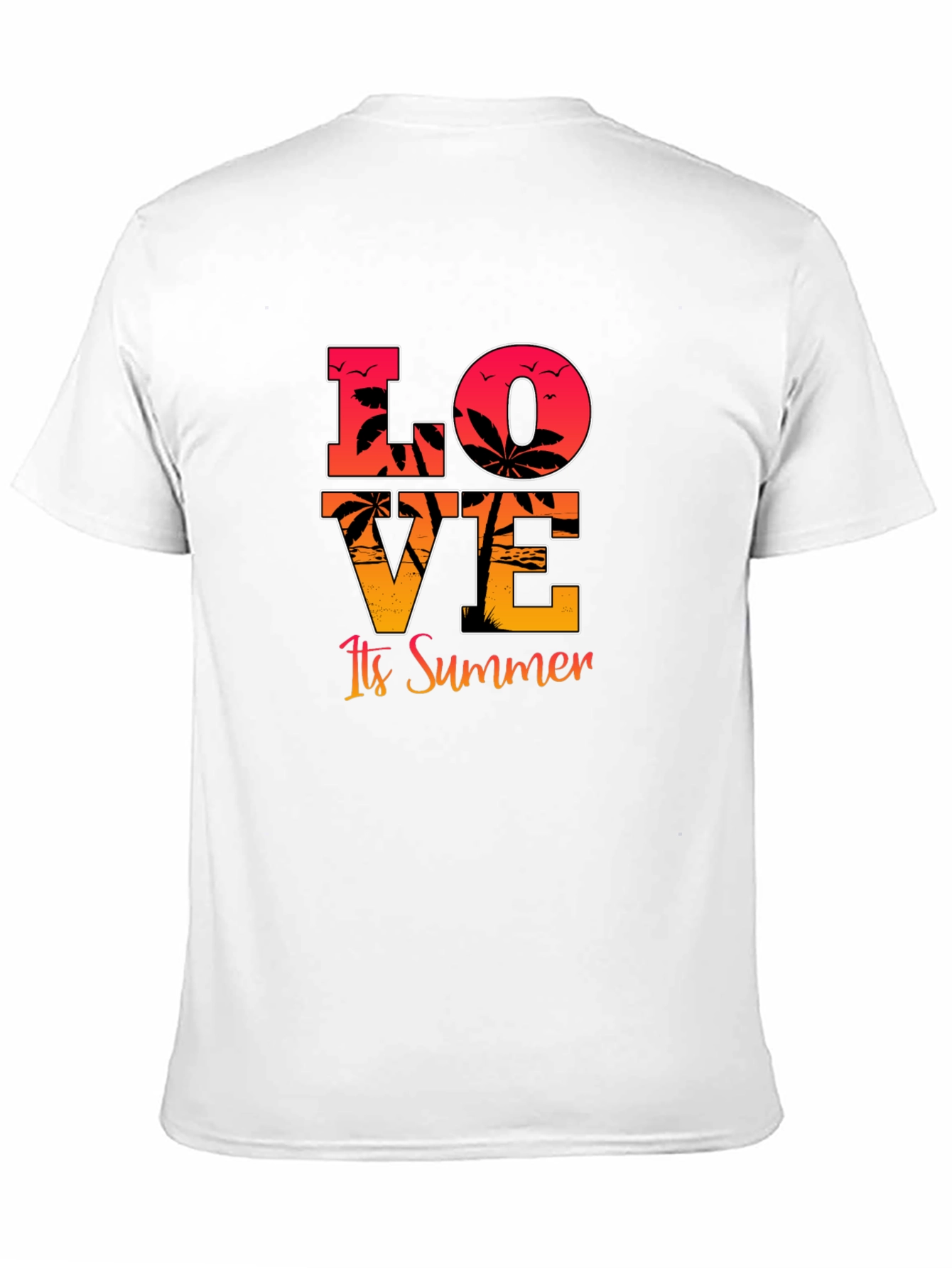 Love Its Summer Black Graphic Tee