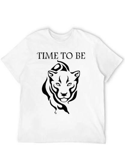 Embossed Lion Graphic Tee - Time to Be Bold