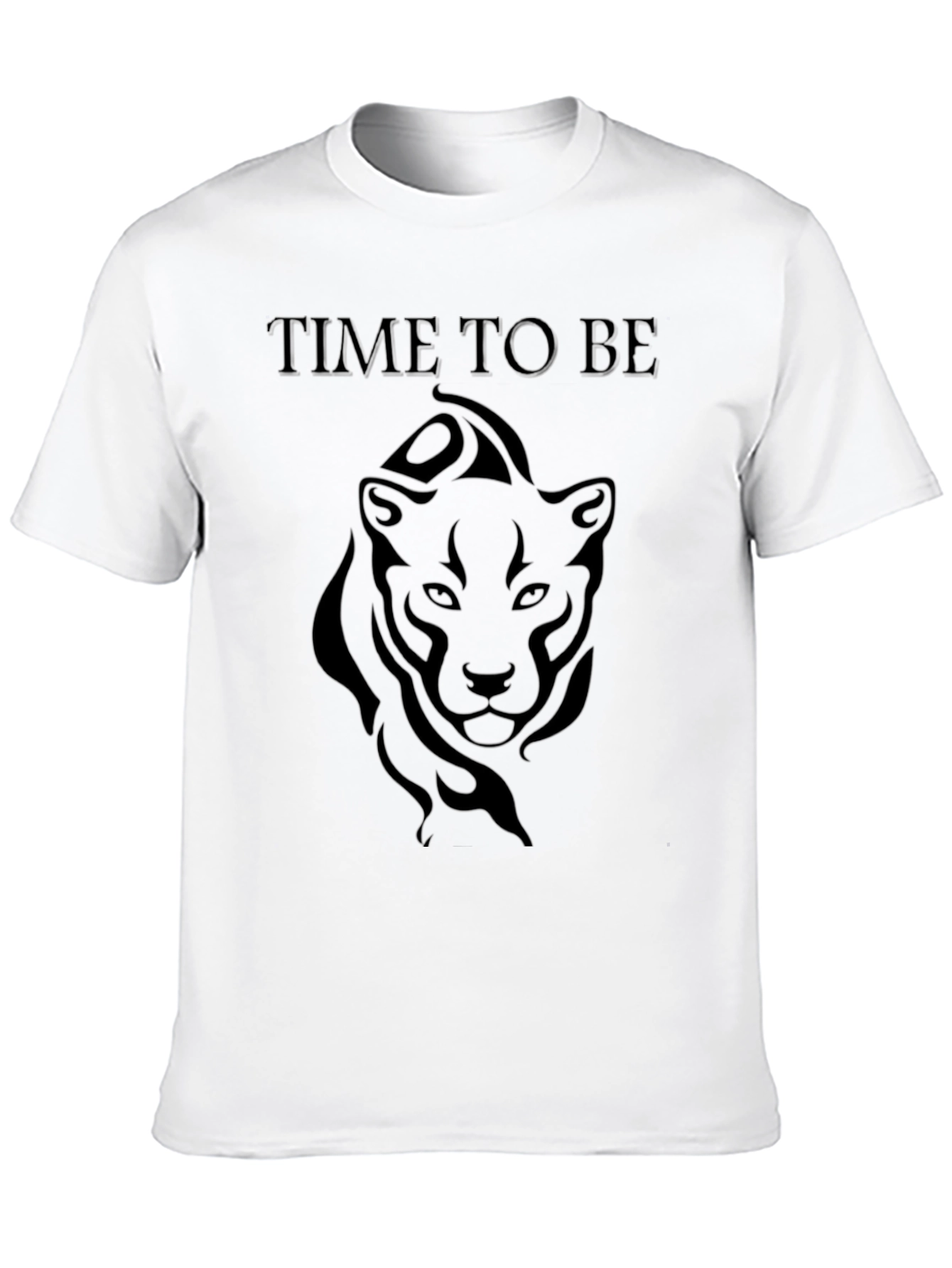 Embossed Lion Graphic Tee - Time to Be Bold