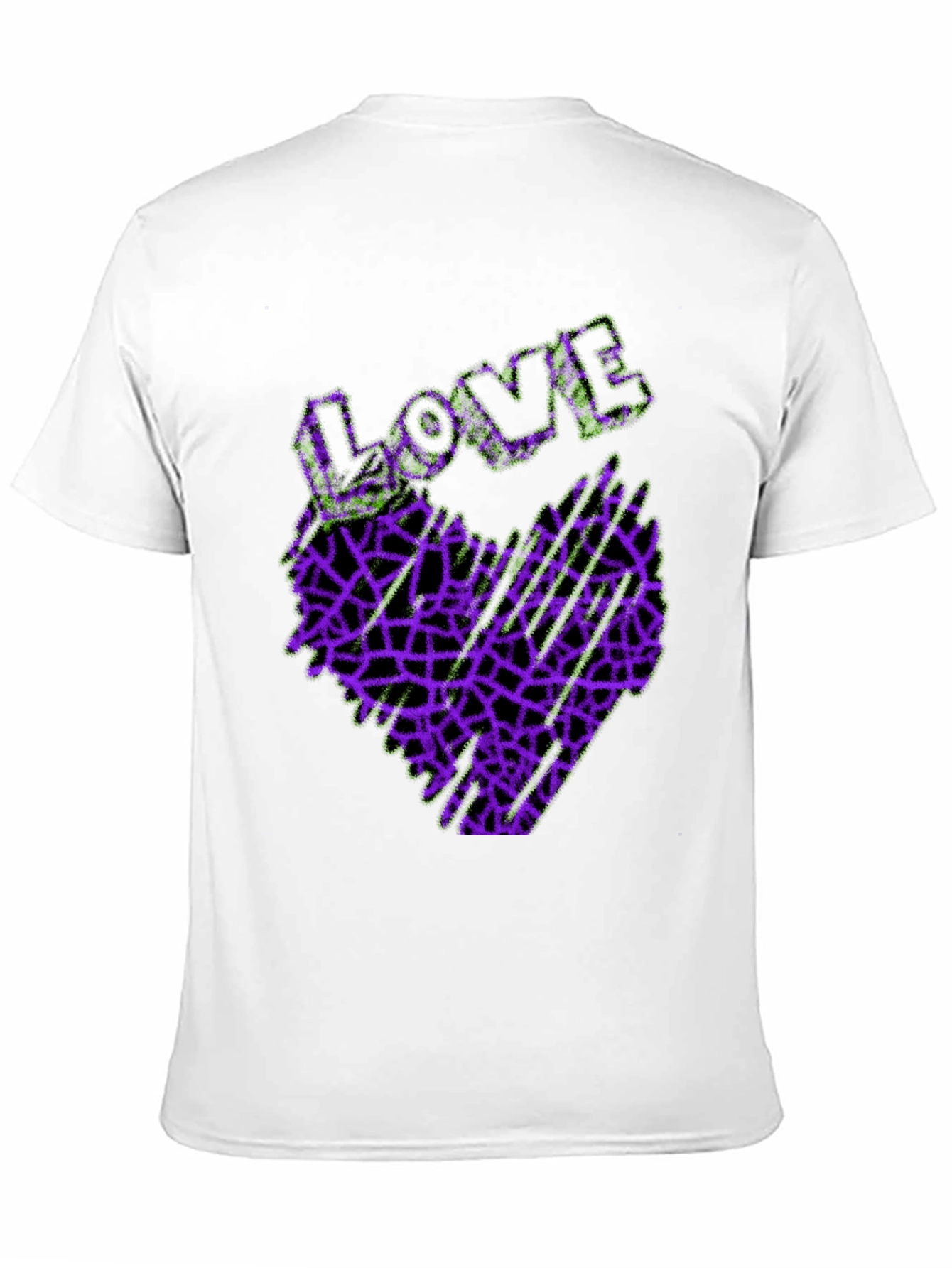 Love Heart Graphic Tee - Abstract Design
