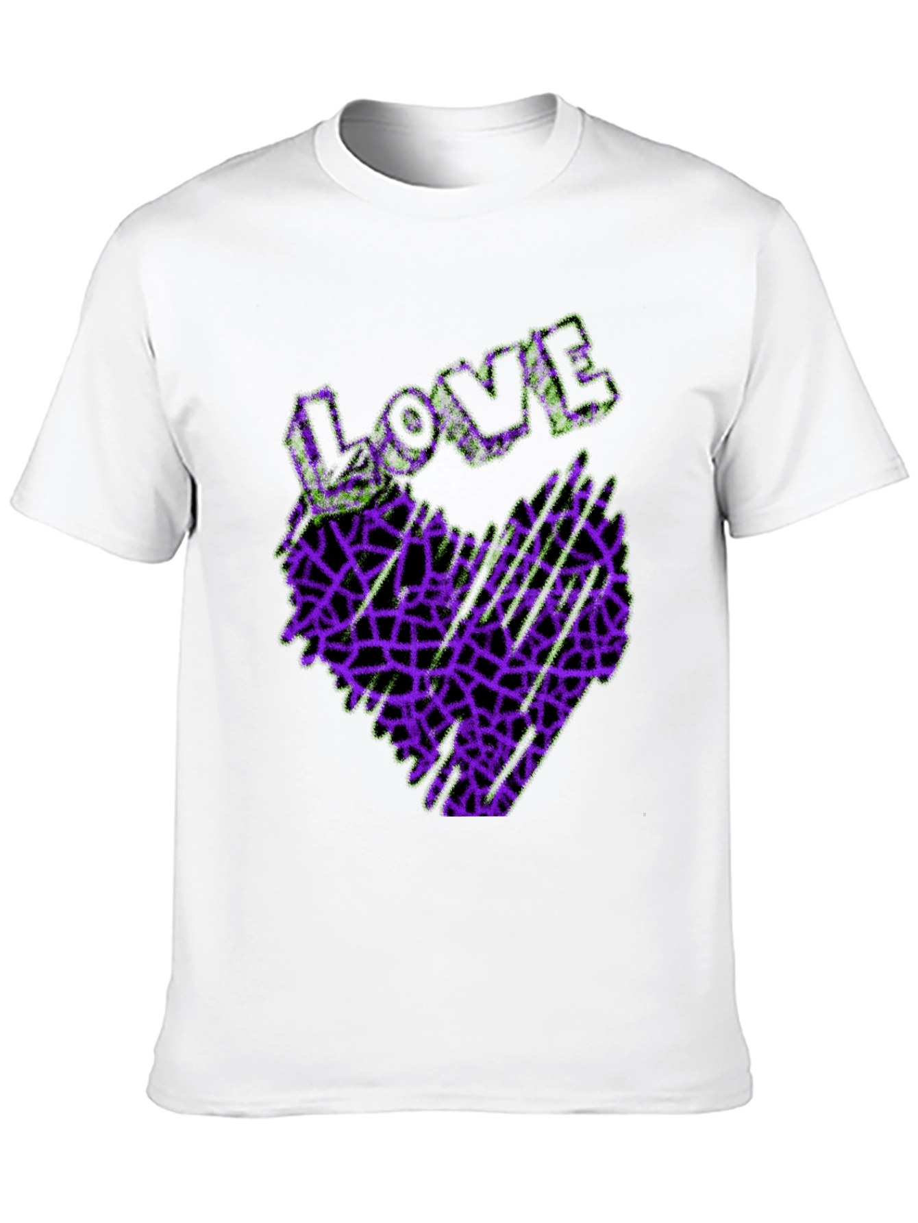 Love Heart Graphic Tee - Abstract Design