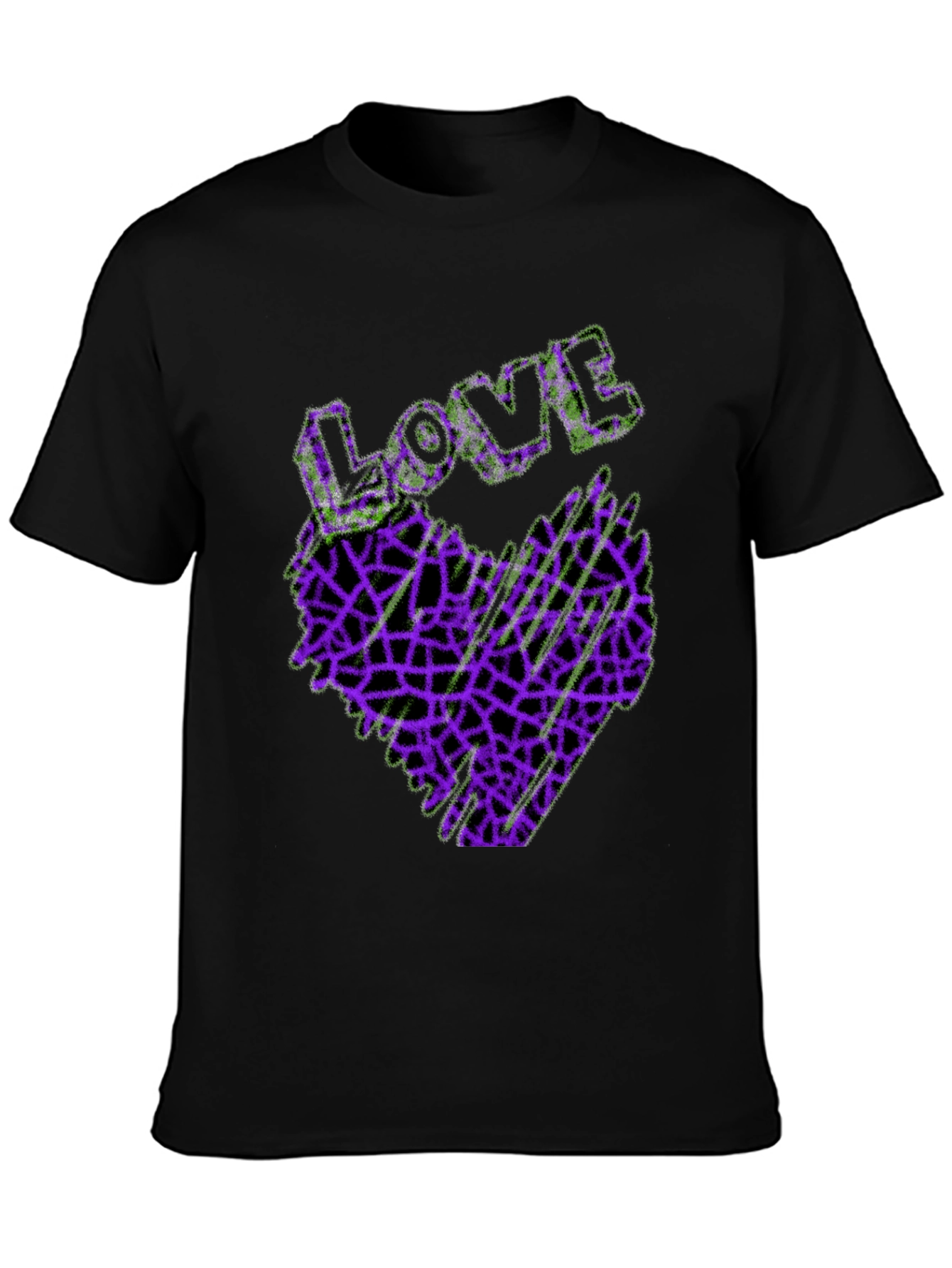 Love Heart Graphic Tee - Abstract Design