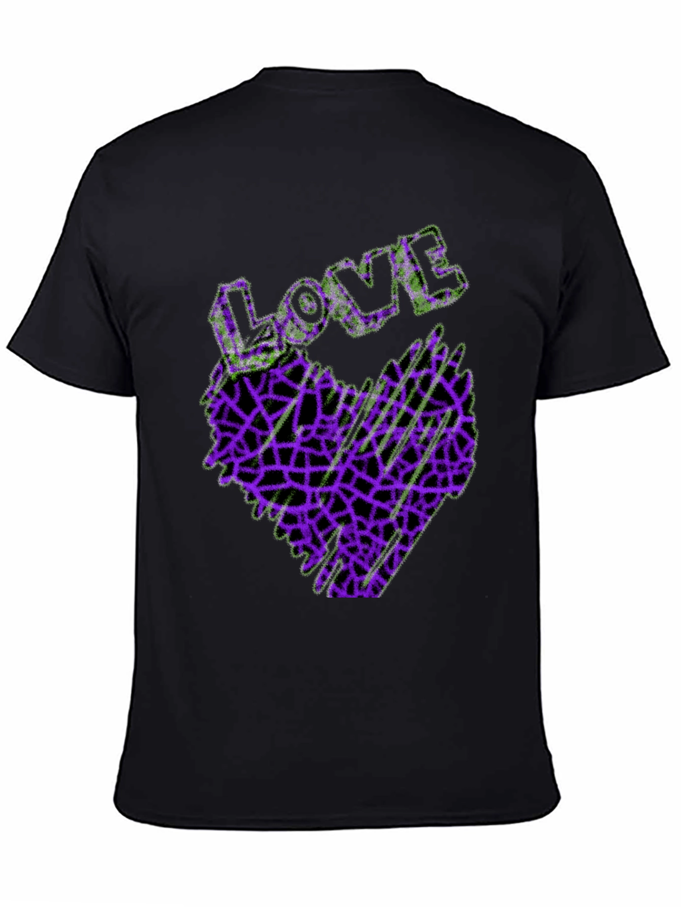 Love Heart Graphic Tee - Abstract Design