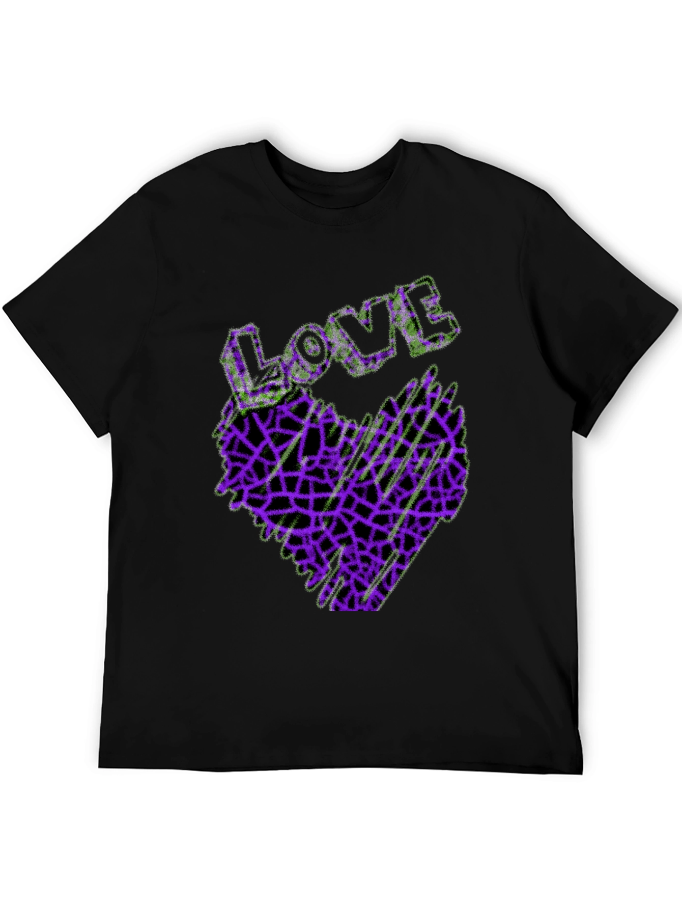 Love Heart Graphic Tee - Abstract Design