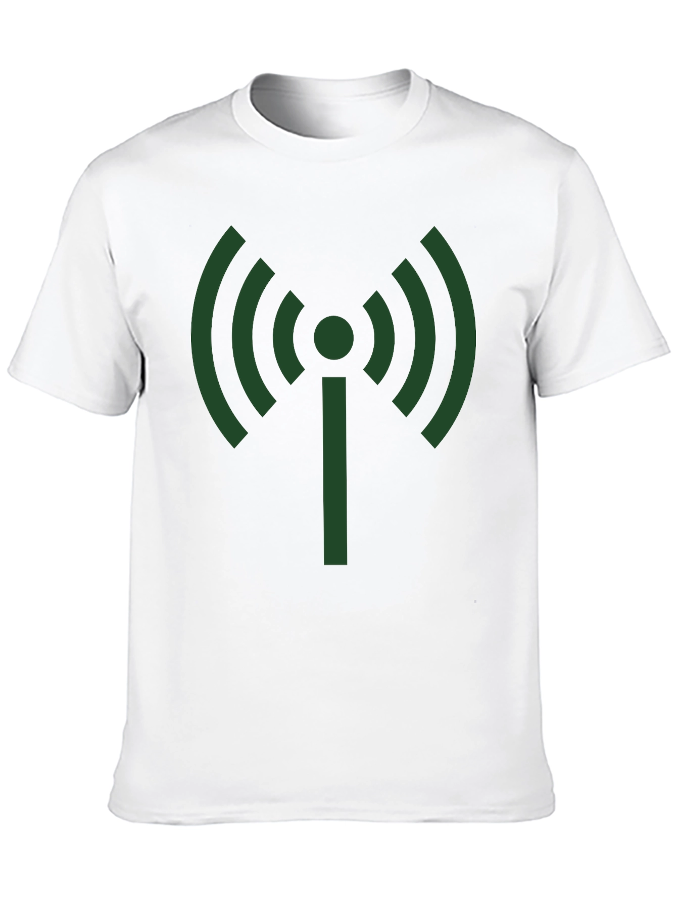 Signal Graphic Tee - Black Cotton T-Shirt