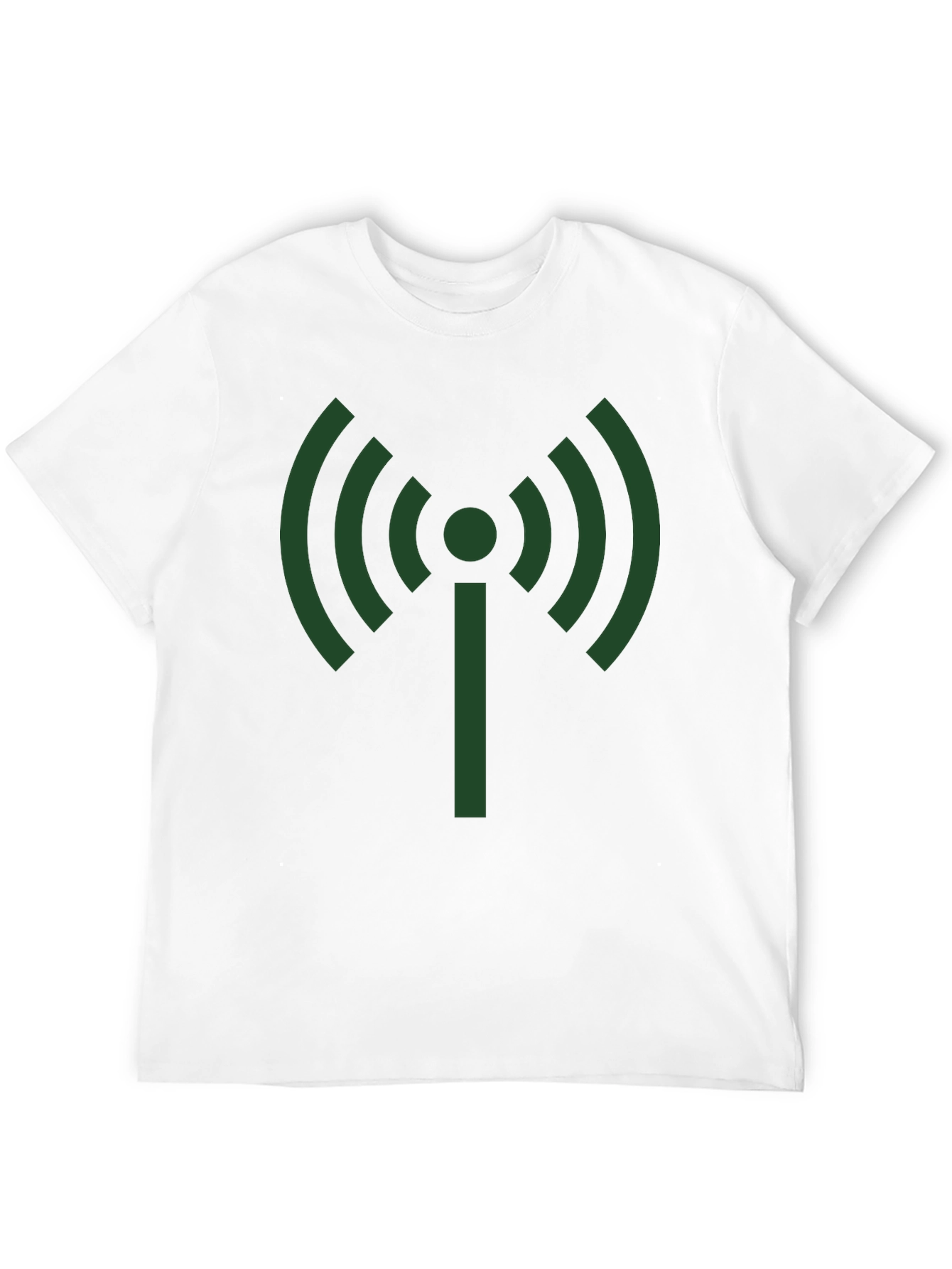 Signal Graphic Tee - Black Cotton T-Shirt