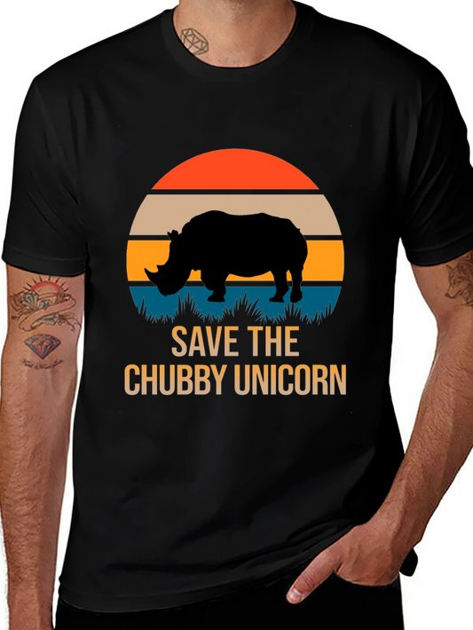 Save the Chubby Unicorn Rhino T-Shirt
