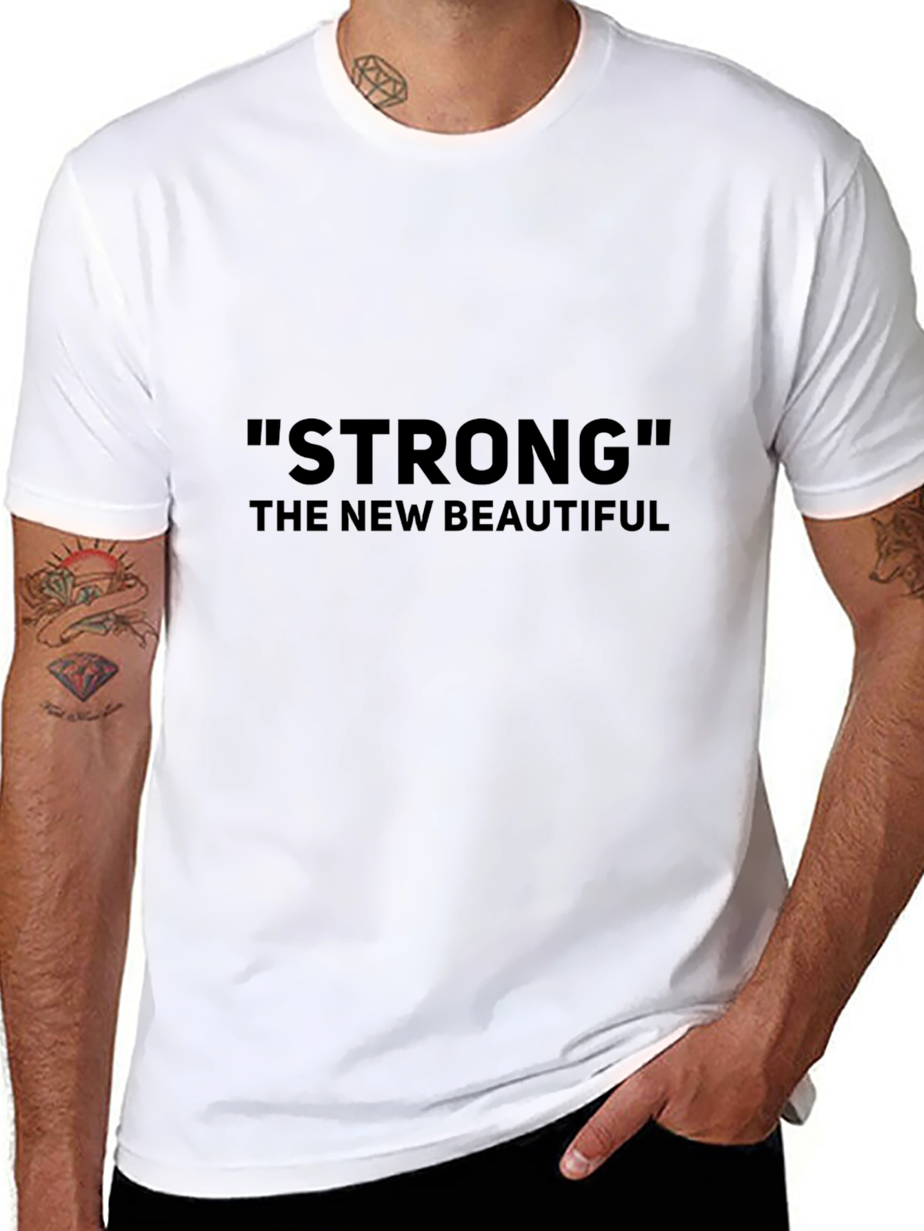 Strong The New Beautiful Black T-Shirt